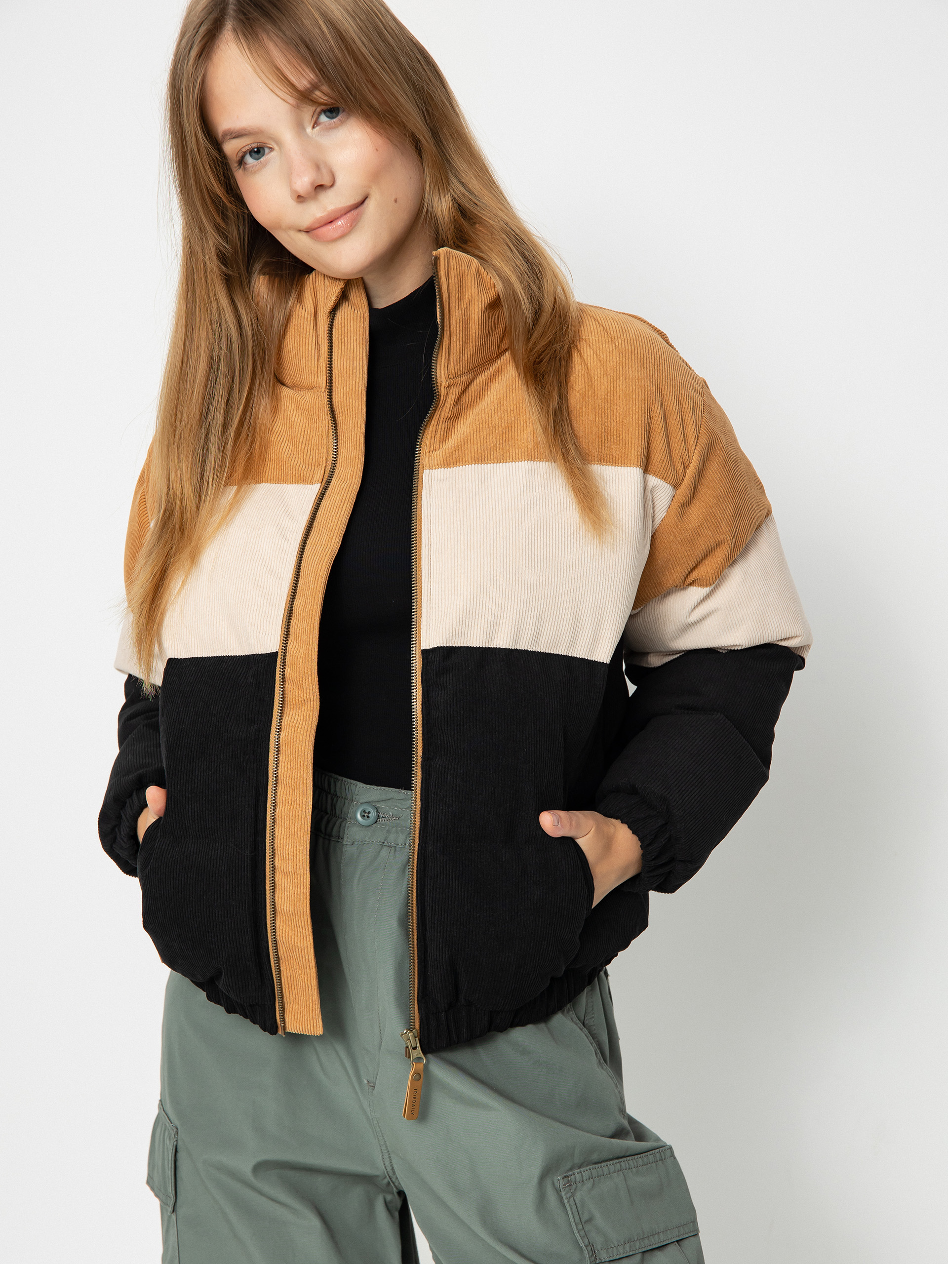 Iriedaily Cordy Puffer Jacke Wmn (black)