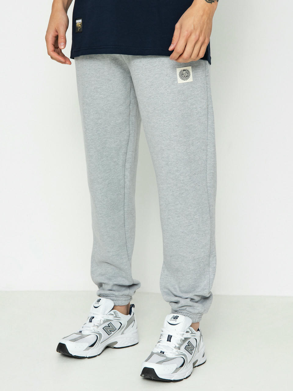 MassDnm Patch Straight Fit Pants (light heather grey)