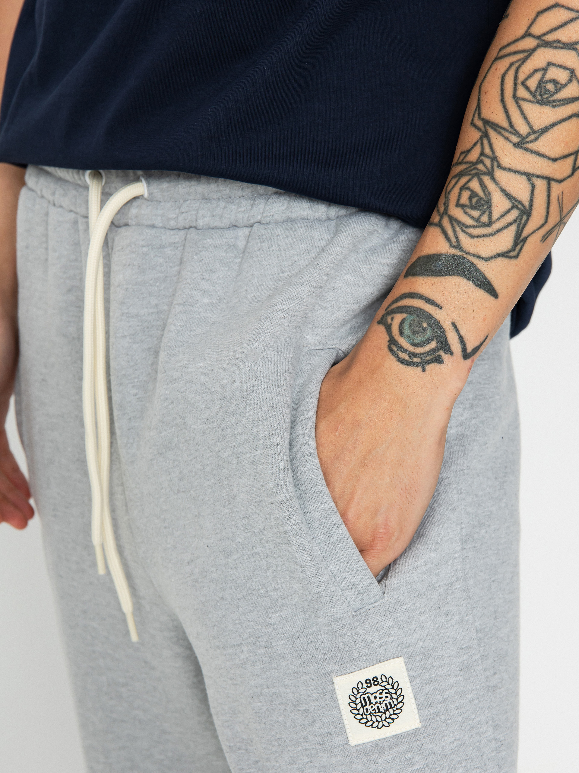 MassDnm Patch Straight Fit Hose (light heather grey)