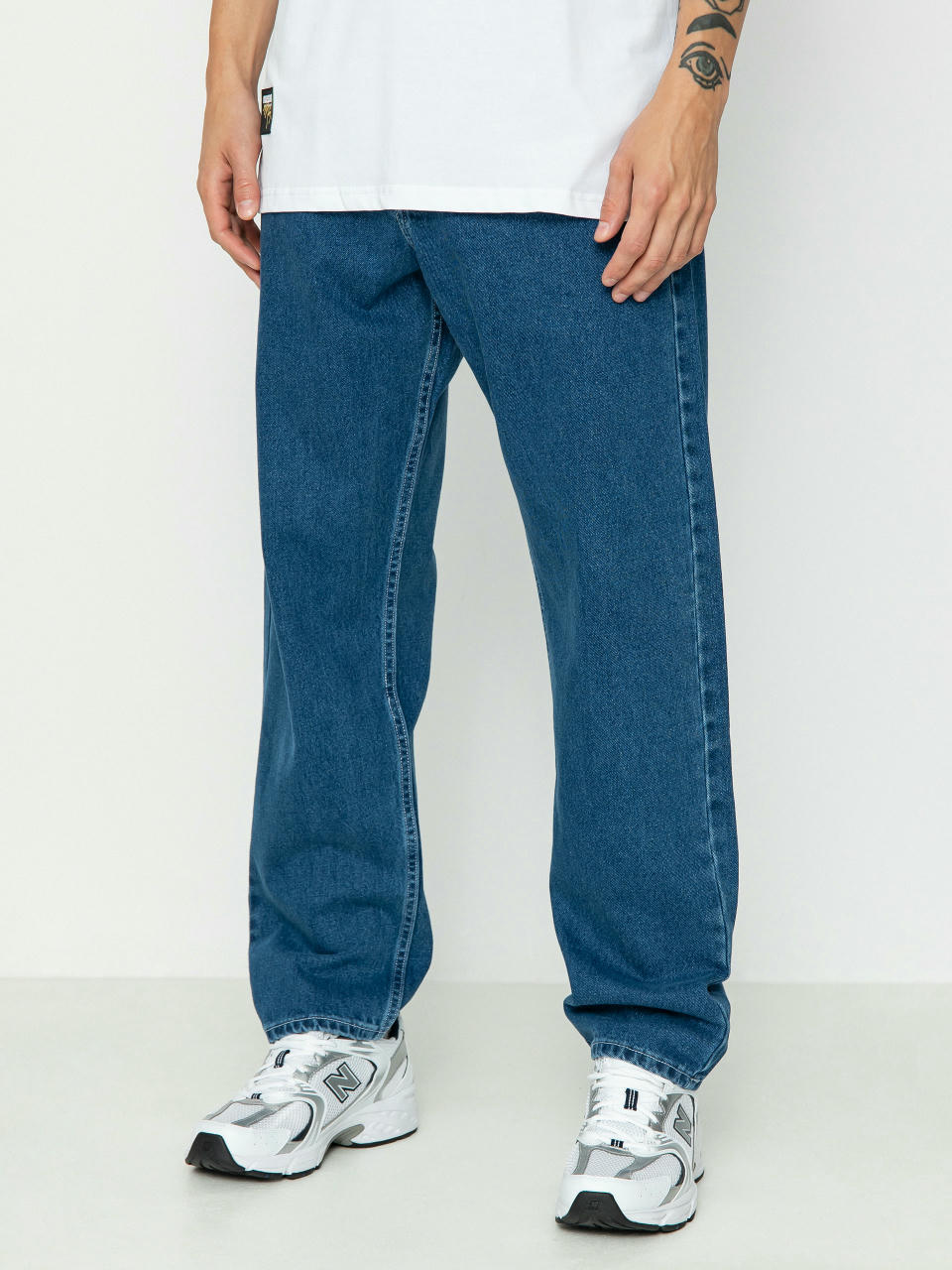 MassDnm Craft Jeans Baggy Fit Hose (blue)
