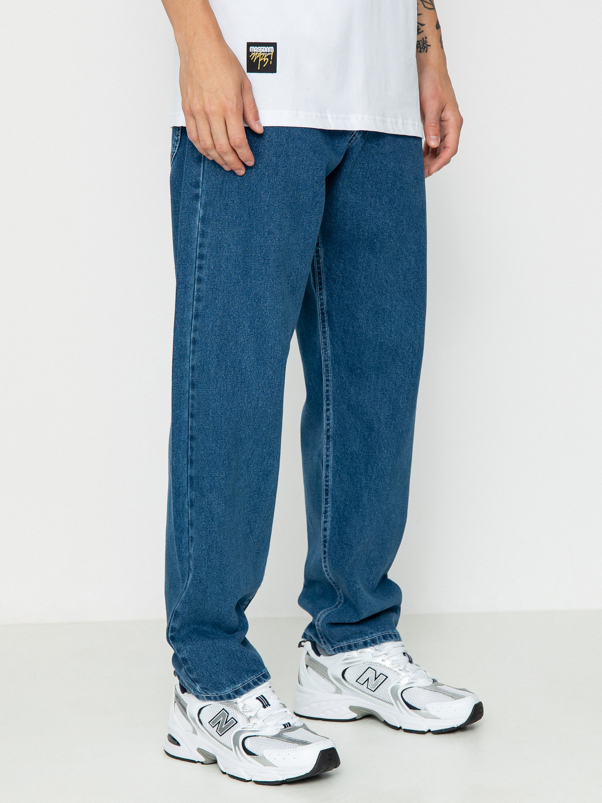 MassDnm Craft Jeans Baggy Fit Pants (blue)