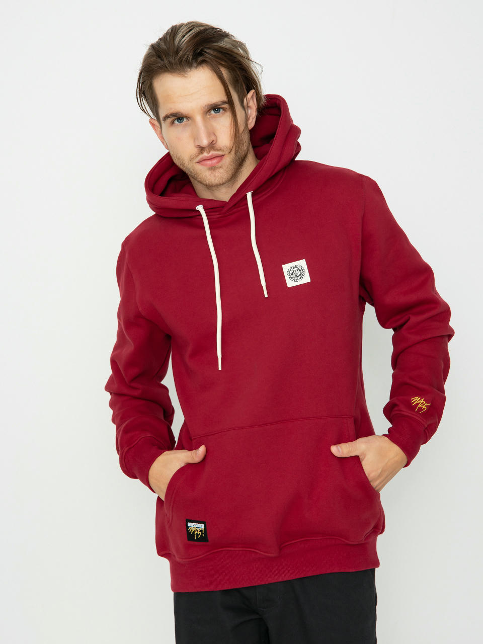 MassDnm Patch HD Hoodie (claret)