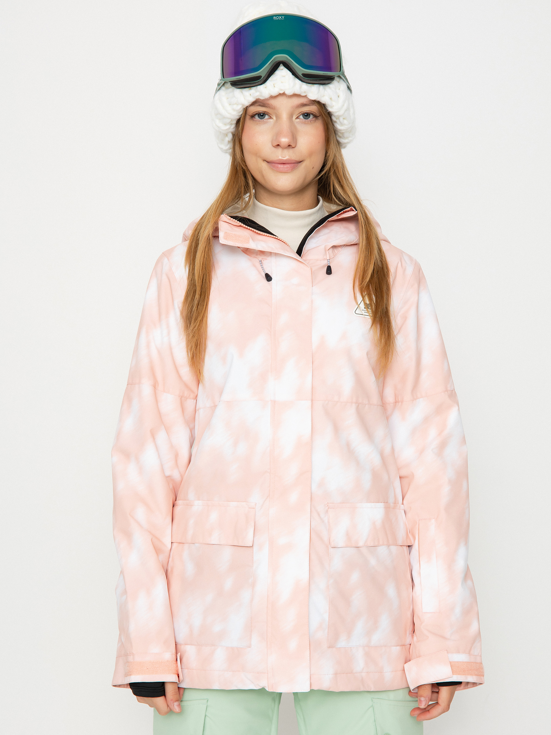 Womens DC Cruiser Snowboard jacket (pink tree runs)