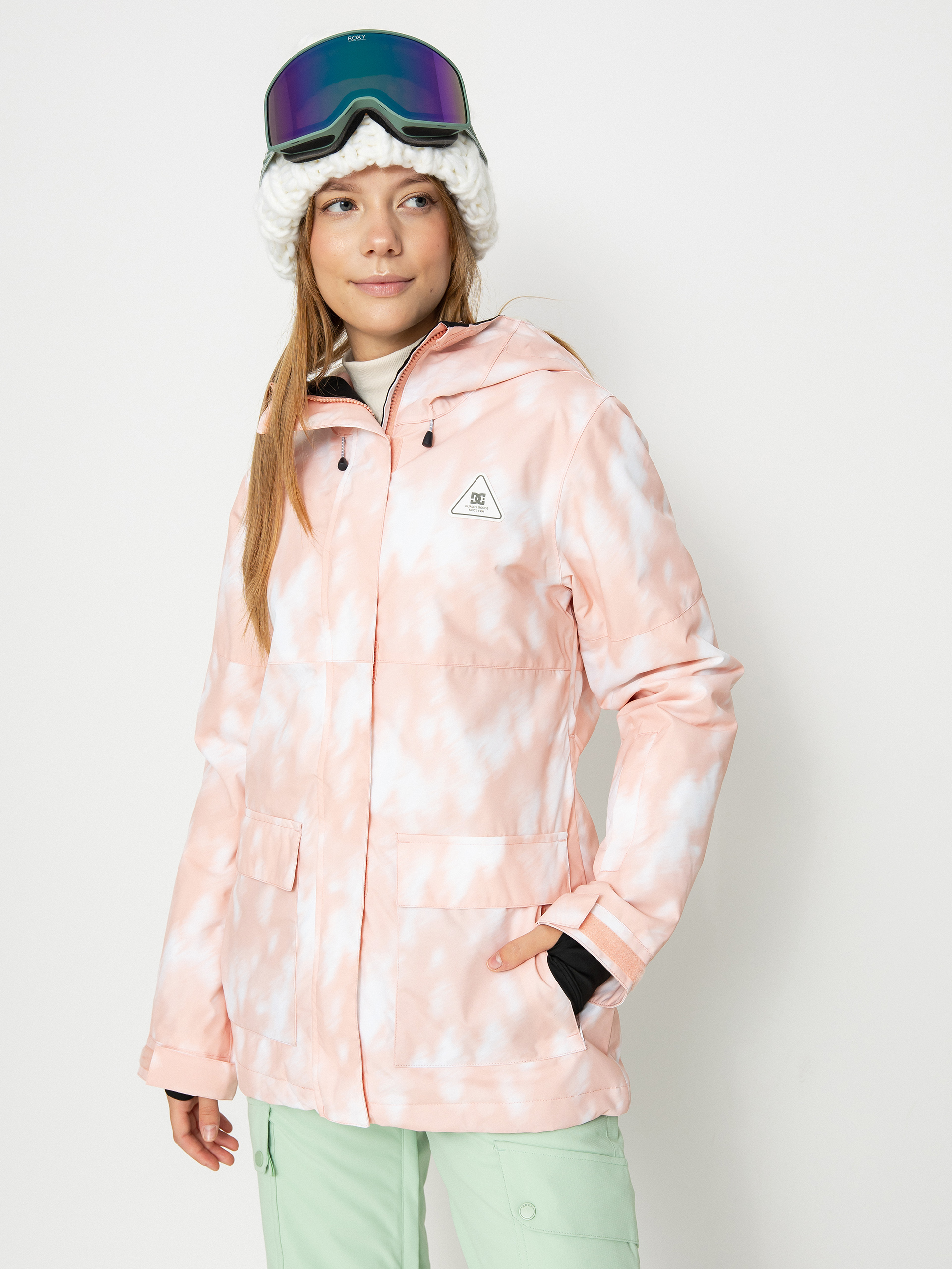 Damen DC Cruiser Snowboard jacke (pink tree runs)