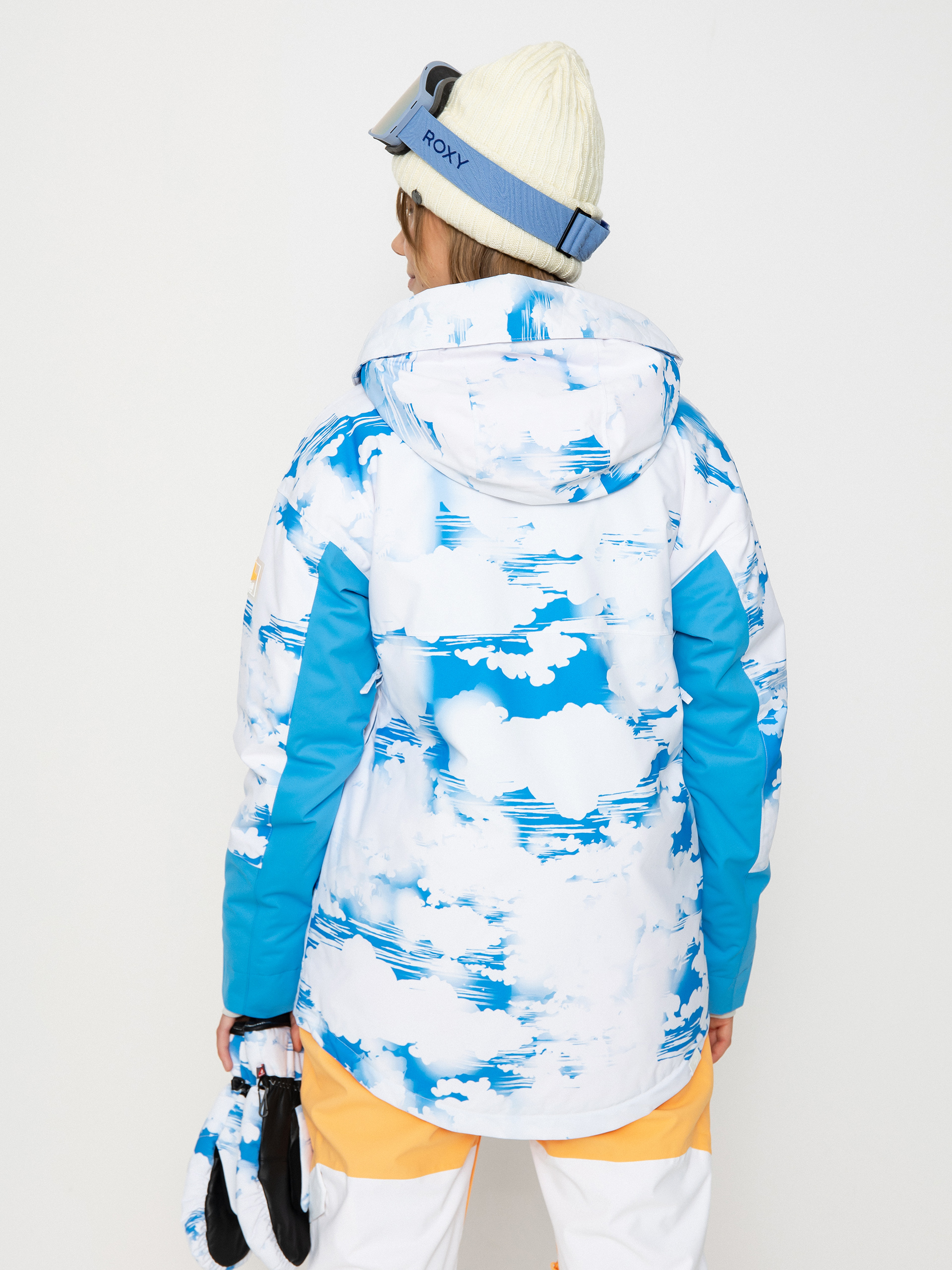 Womens Roxy Chloe Kim Snowboard jacket (azure blue clouds)