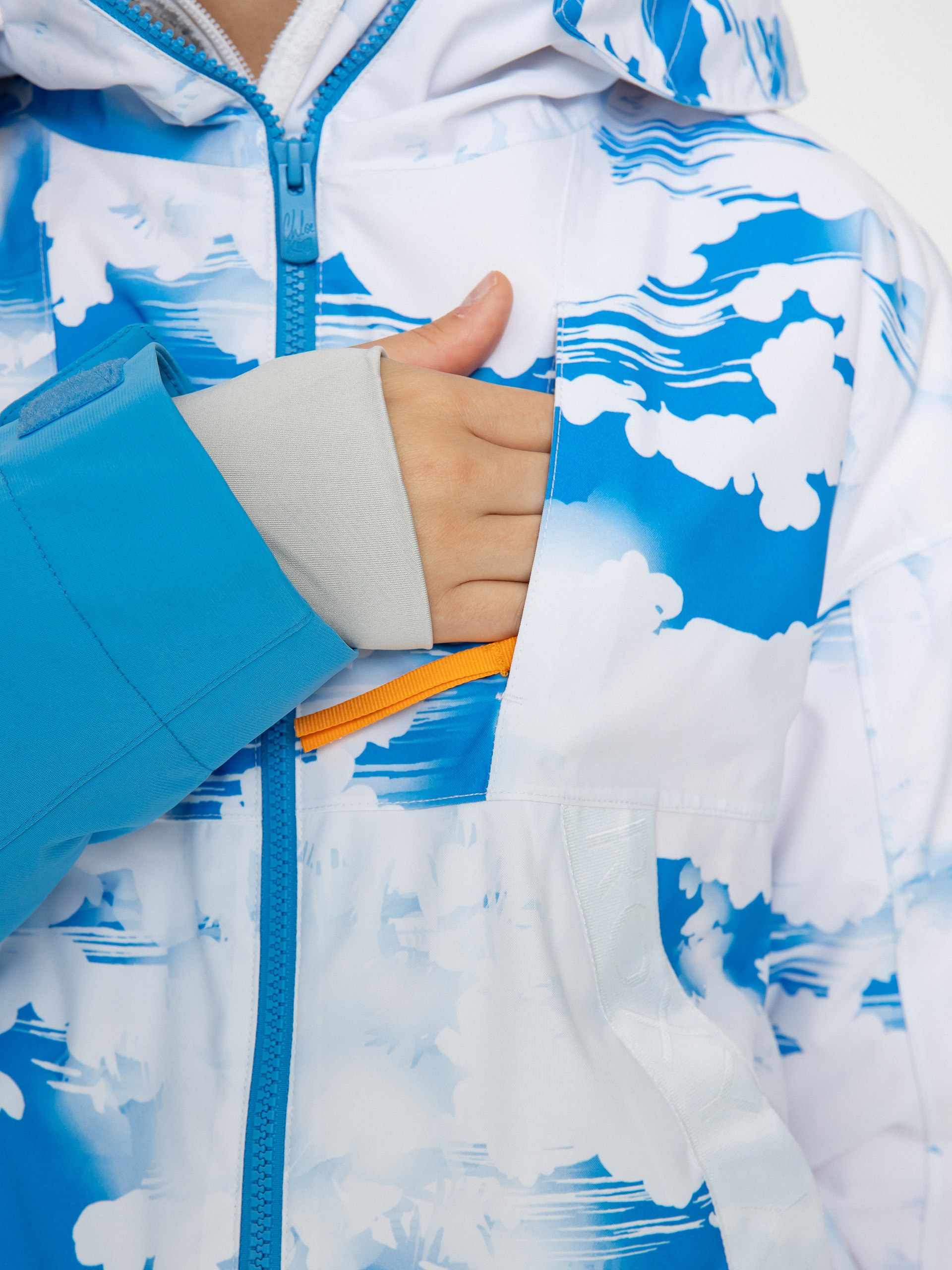 Womens Roxy Chloe Kim Snowboard jacket (azure blue clouds)