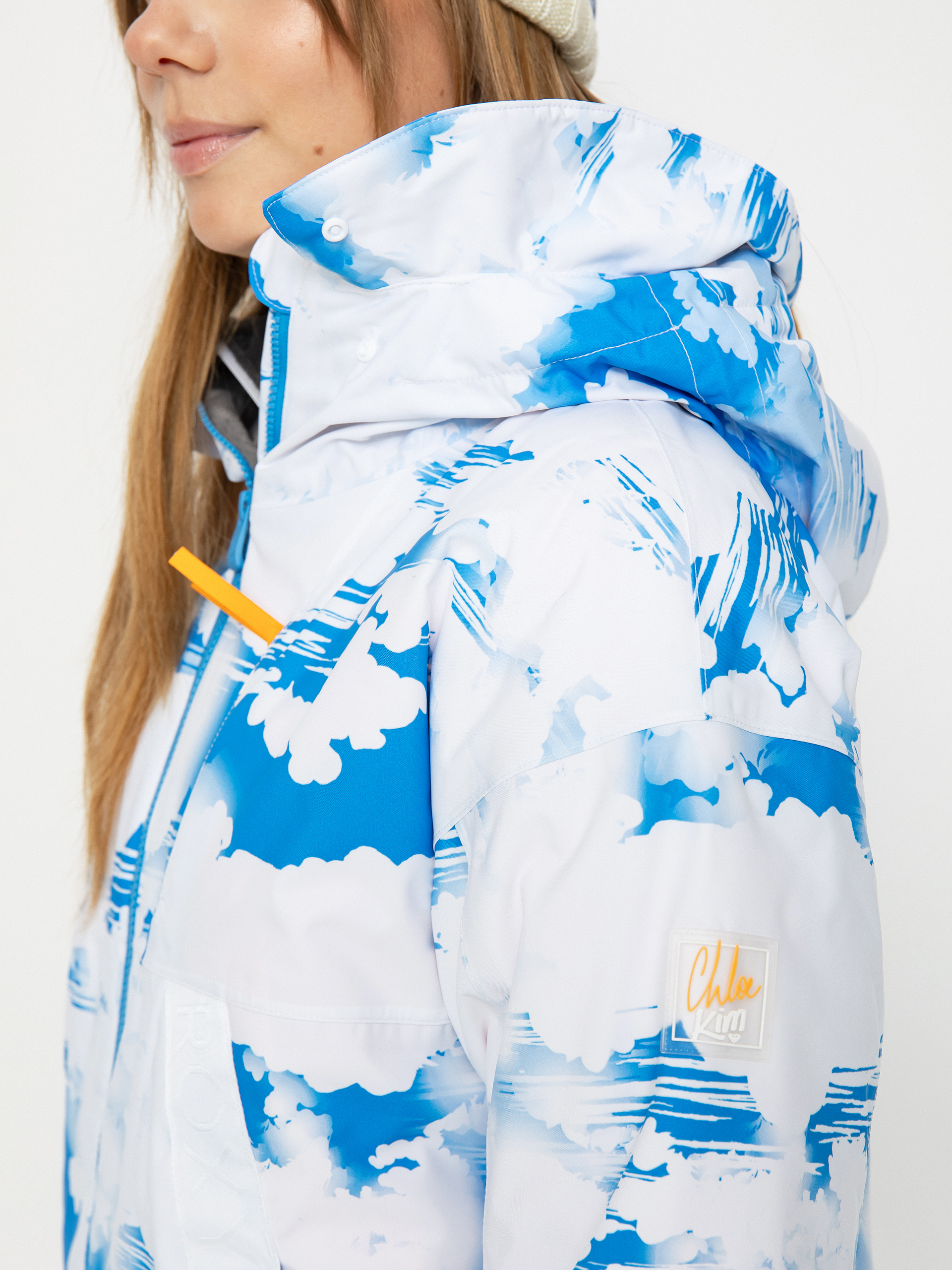 Womens Roxy Chloe Kim Snowboard jacket (azure blue clouds)