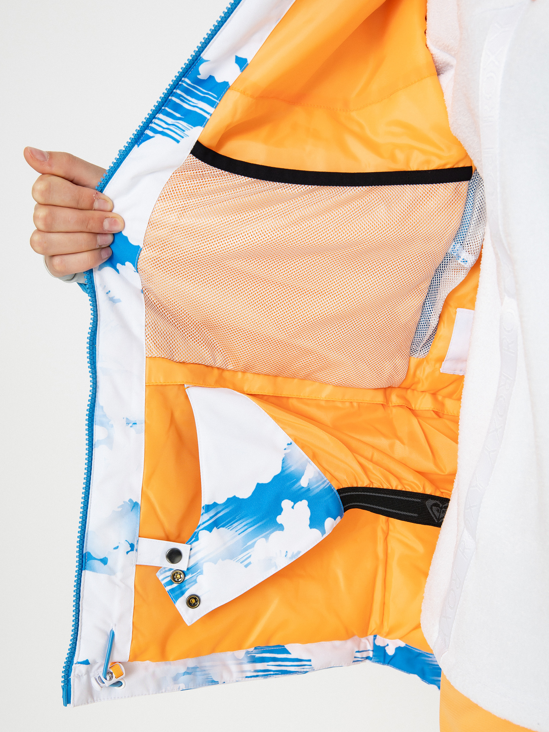 Damen Roxy Chloe Kim Snowboardjacke (azure blue clouds)