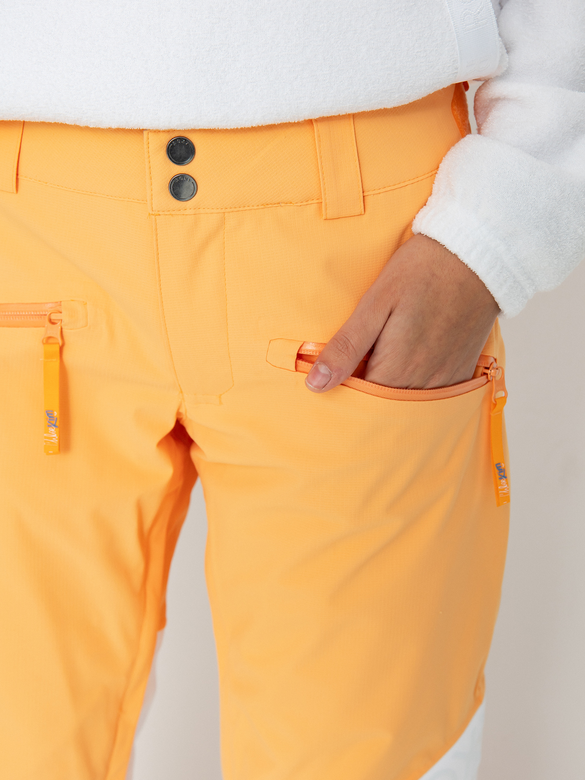 Womens Roxy Chloe Kim Woodrose Snowboard pants (mock orange)