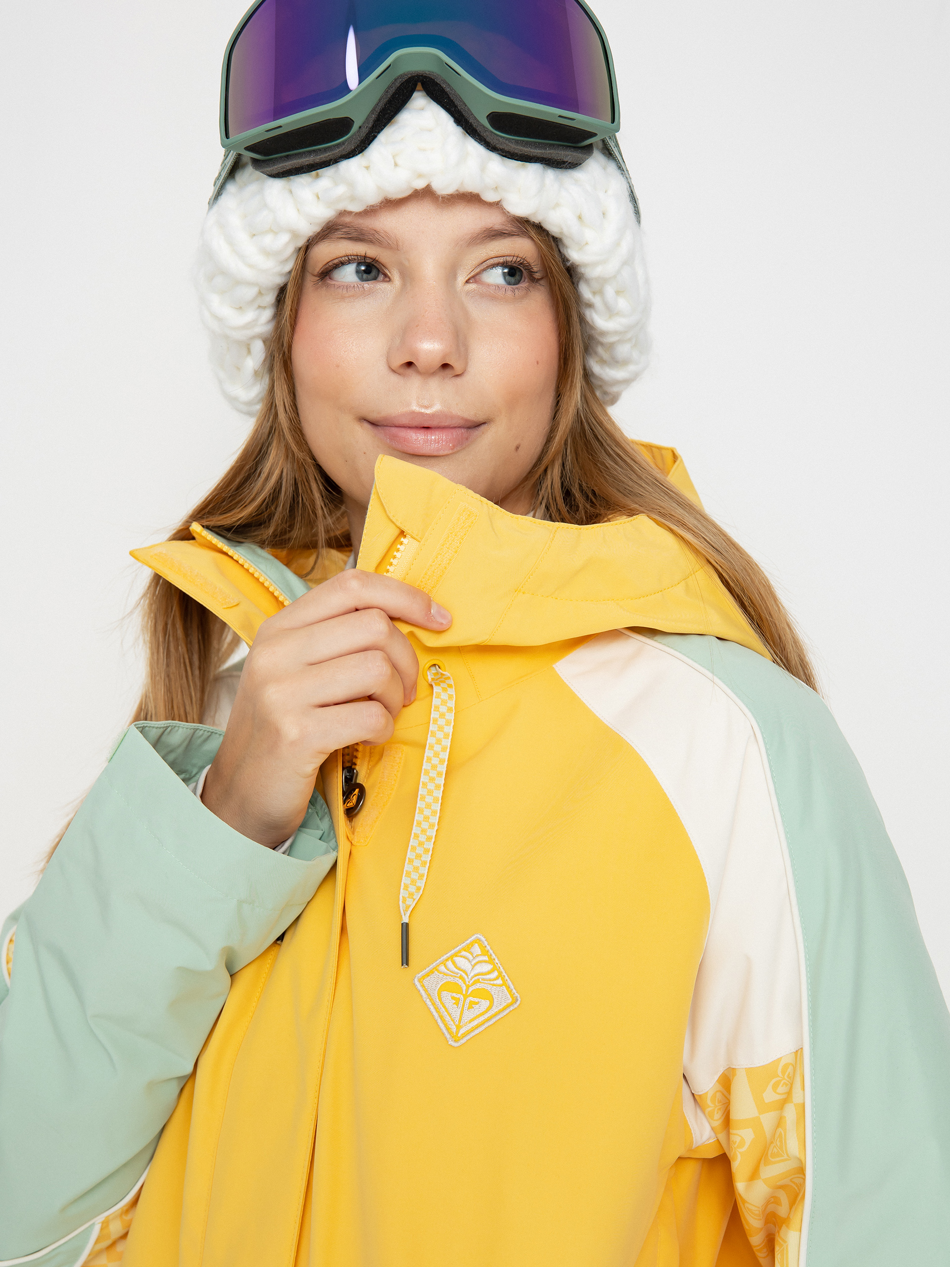 Damen Roxy Highridge Snowboardjacke (sunset gold)