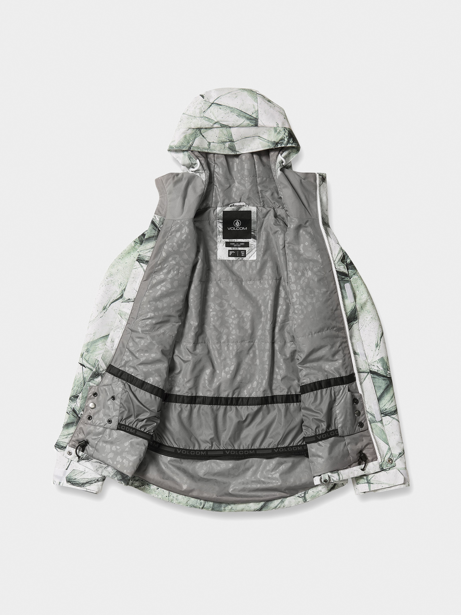 Womens Volcom Bolt Ins Snowboard jacket (white ice)