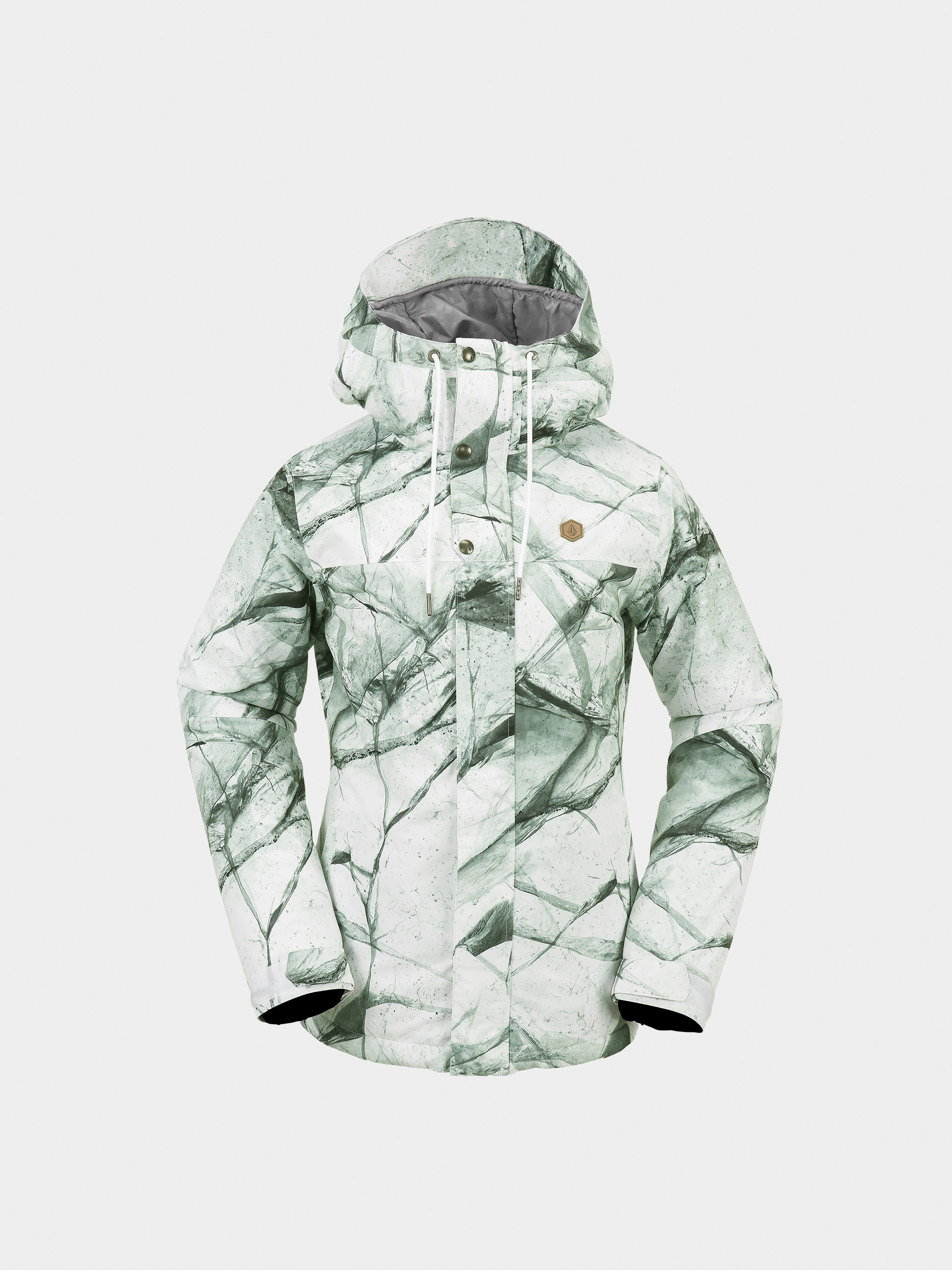 Damen Volcom Bolt Ins Snowboardjacke (white ice)