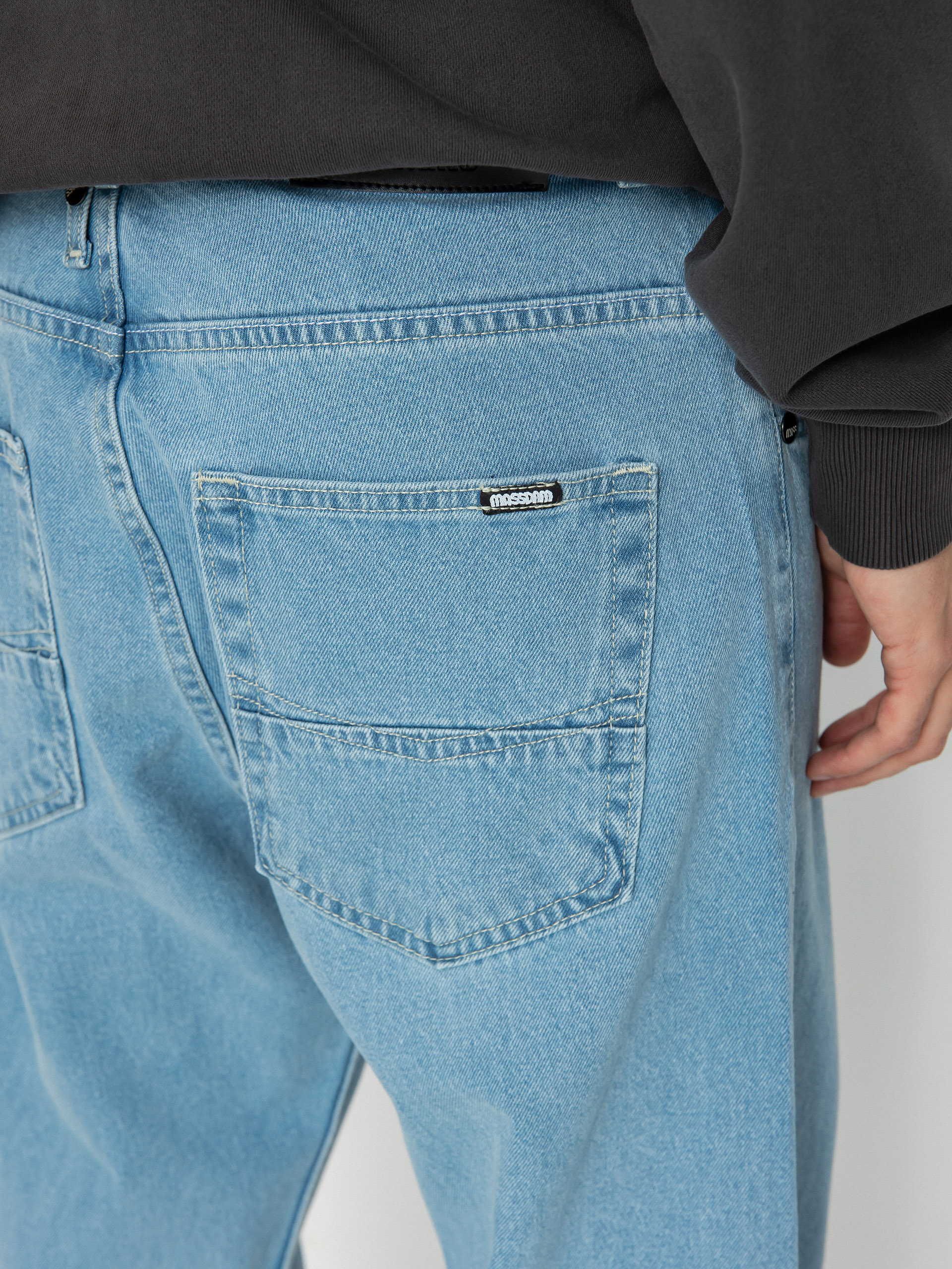 MassDnm Slang Jeans Baggi Fit Hose (Light Blue Stone Wash)