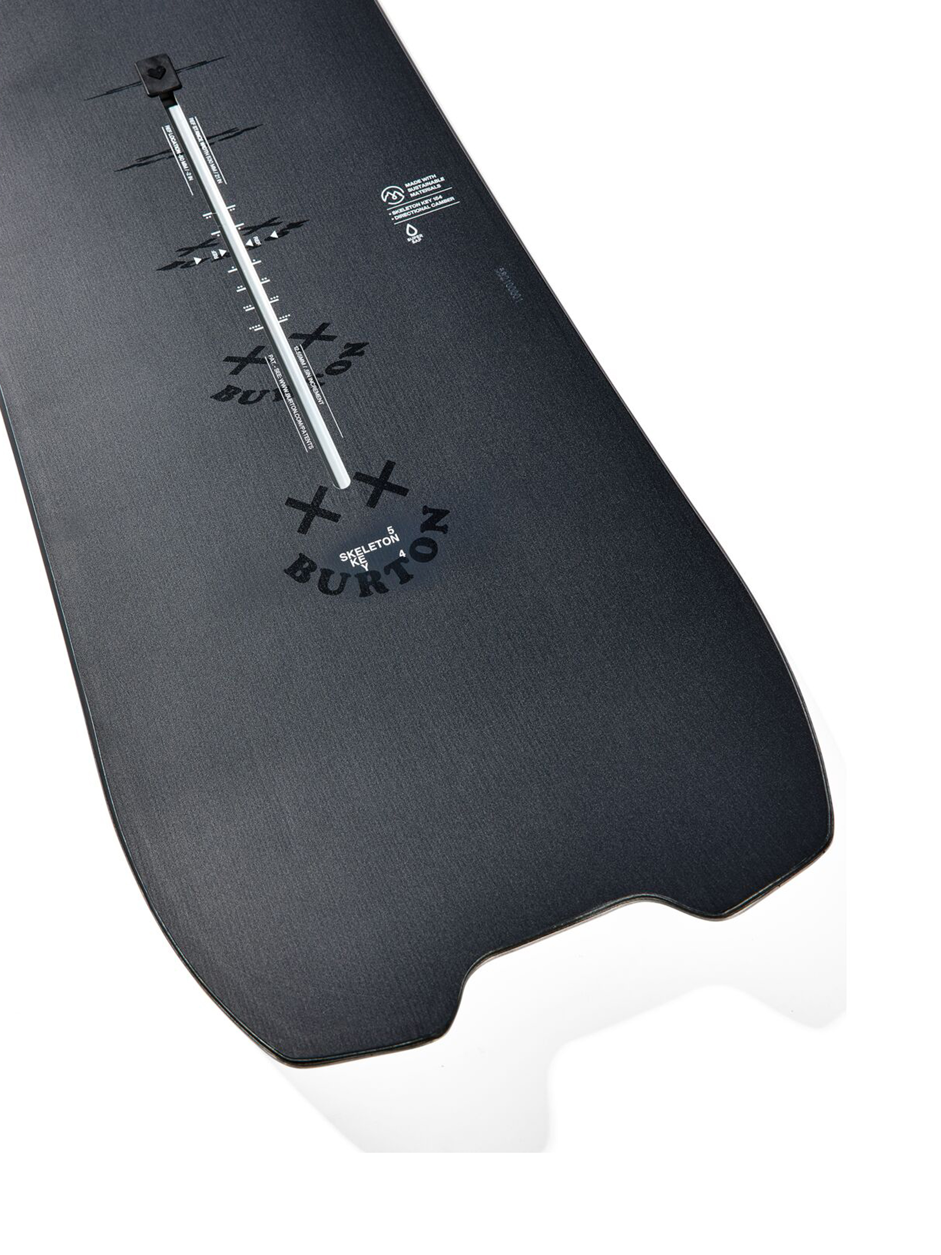 Burton Skeleton Key Snowboard - white, black