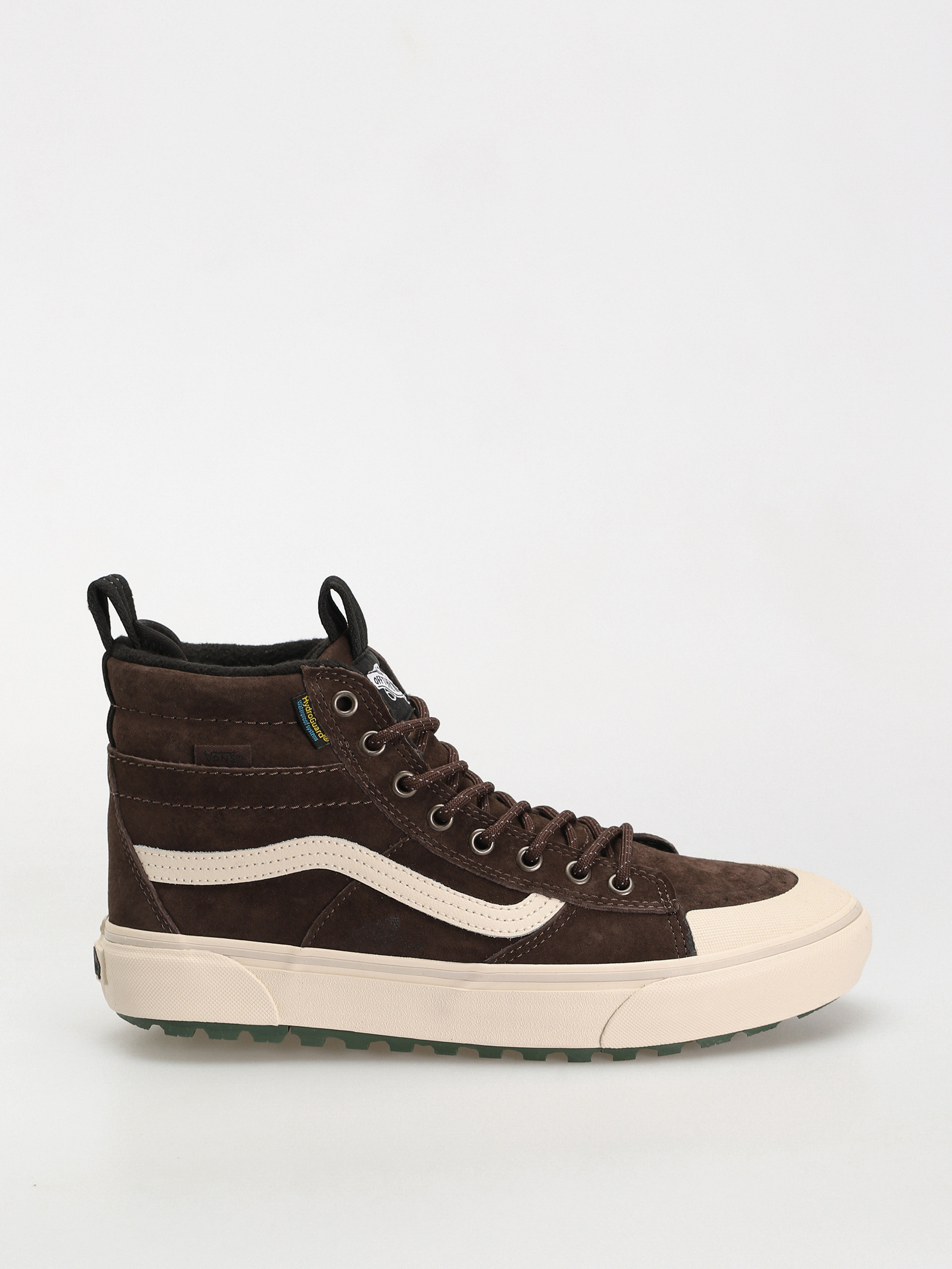 Vans HydroGuard Brown and White Sneakers Sk8-Hi Waterproof Insulated Shoe in Glazed Ginger Brown | Vans main image 2