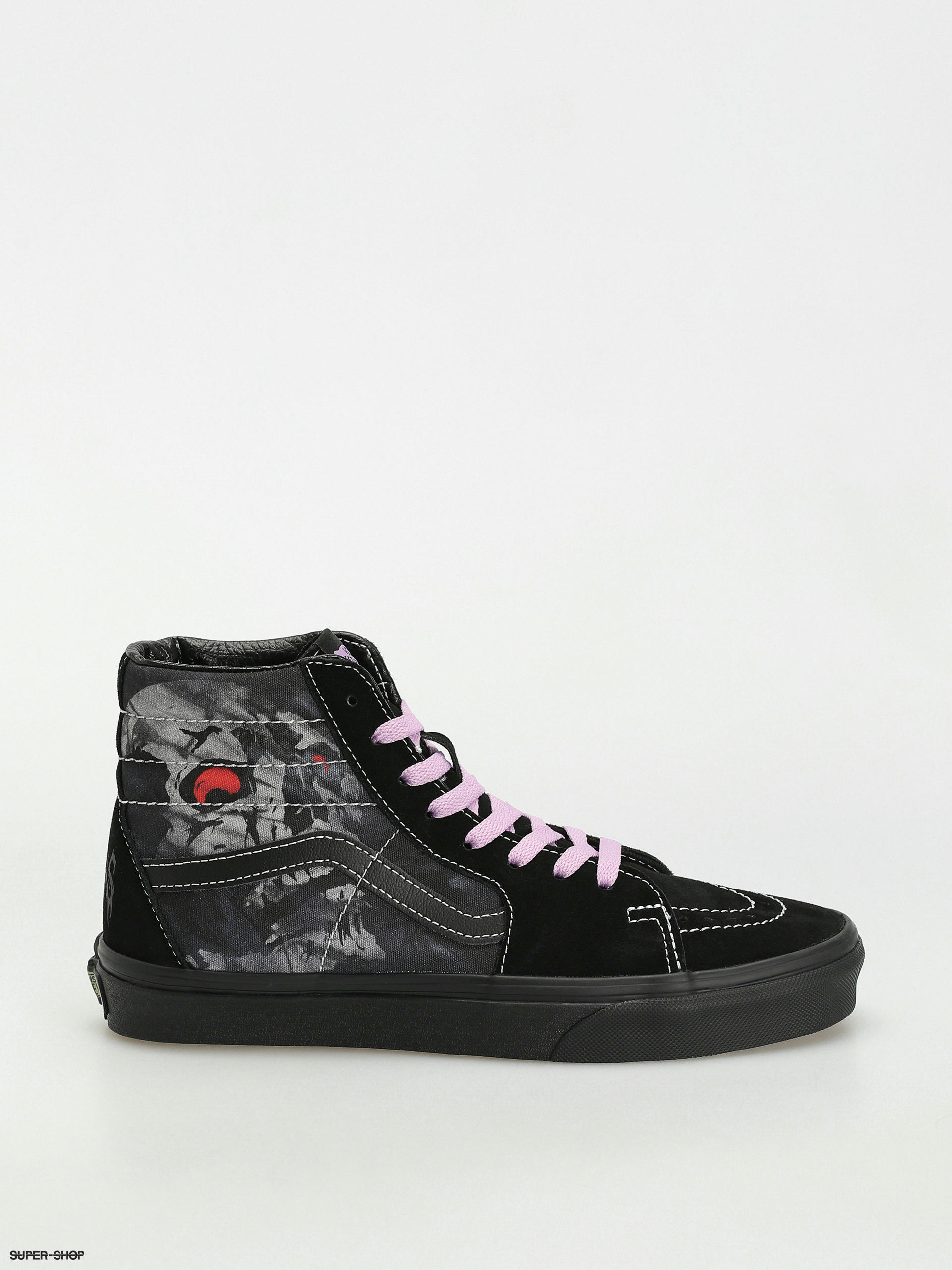 Vans sk8 hi sale black on black