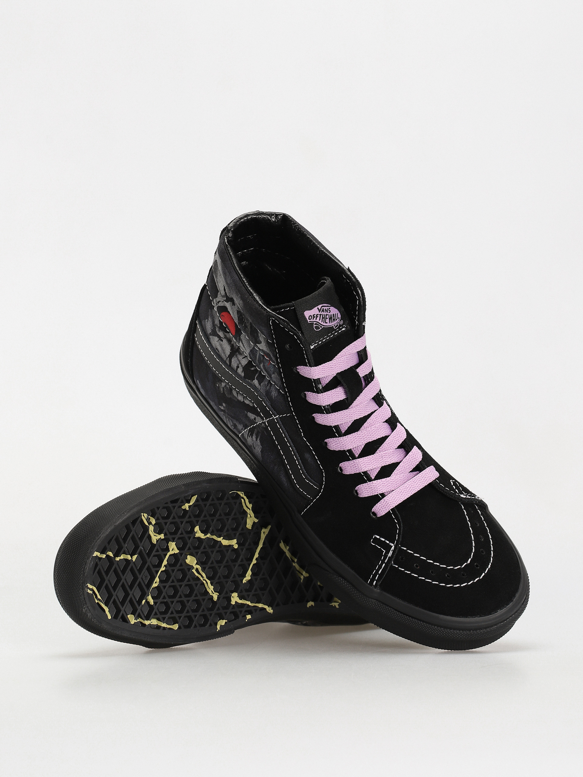 Vans Sk8 Hi Shoes (midnight shift black/black)