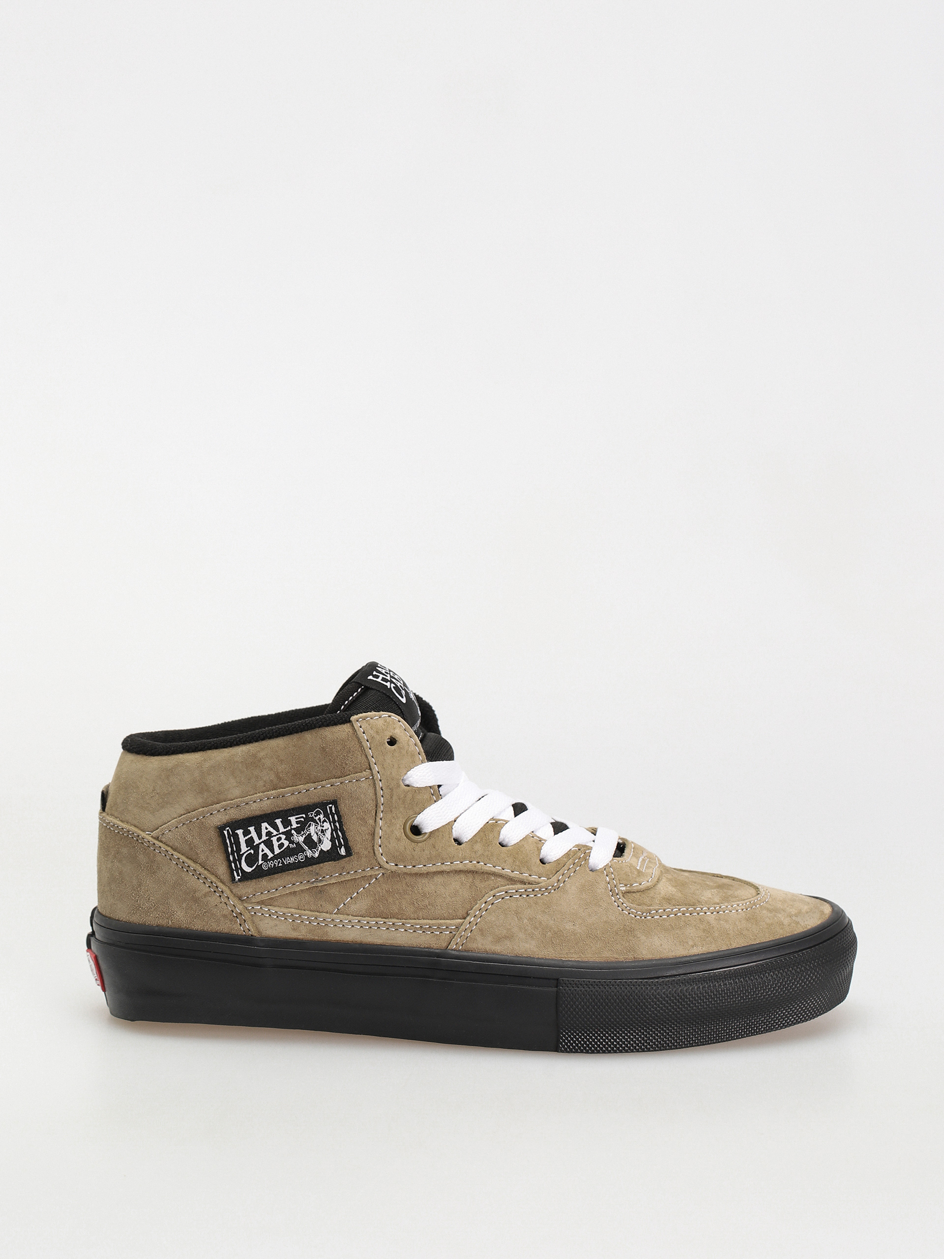Vans Skate Half Cab Shoes (pig suede olive/black)