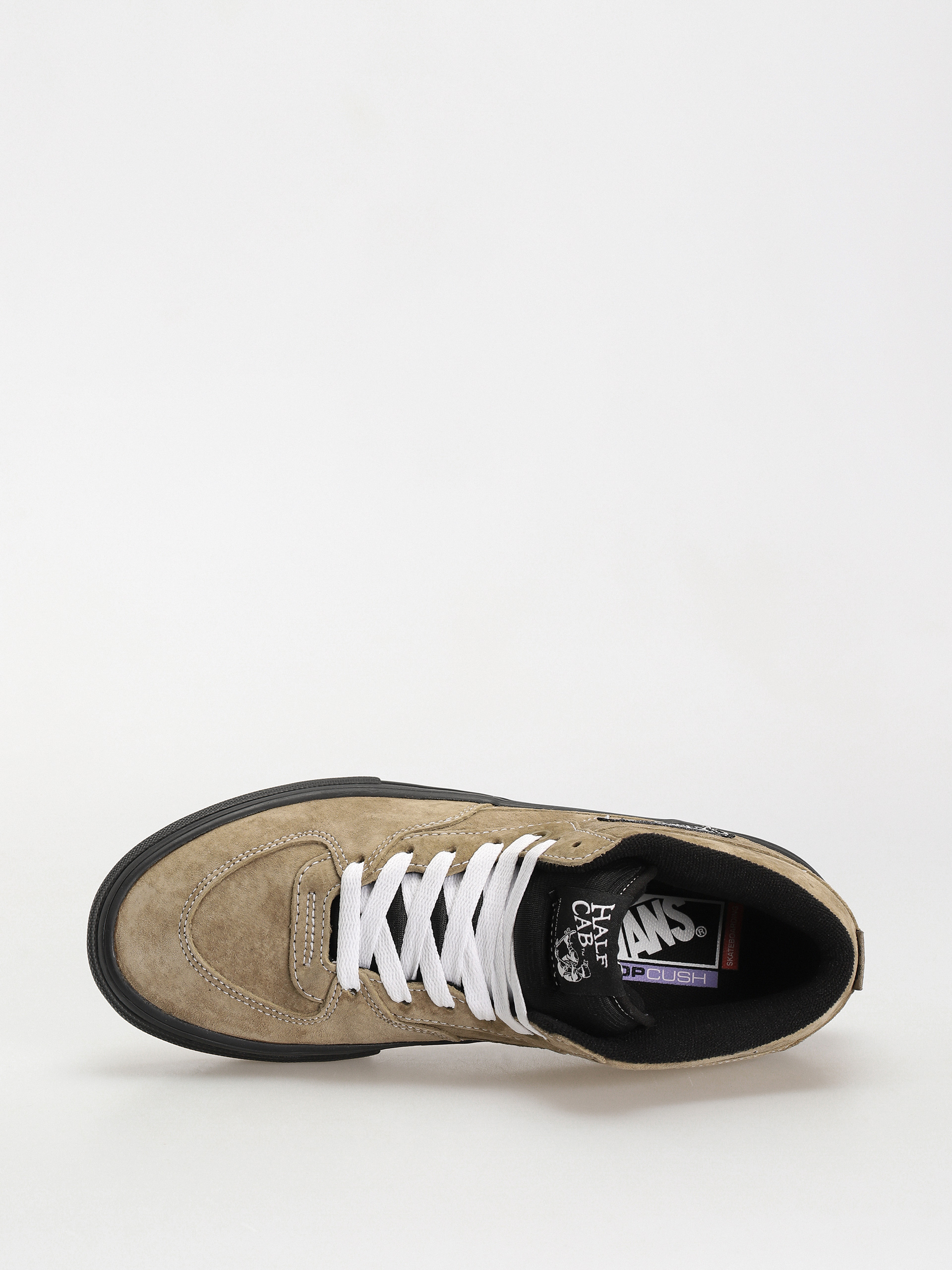 Vans Skate Half Cab Shoes (pig suede olive/black)