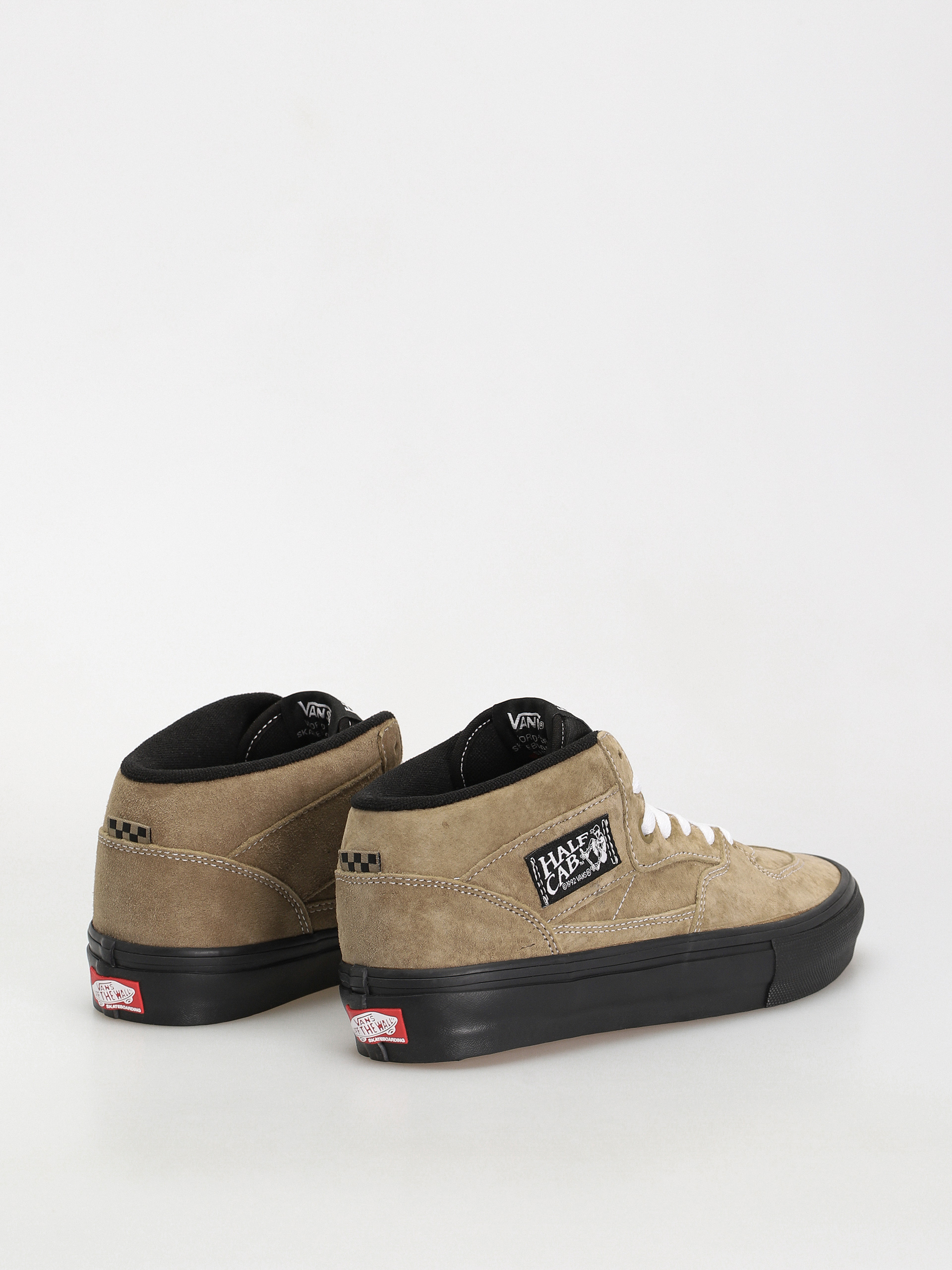 Vans Skate Half Cab Shoes (pig suede olive/black)