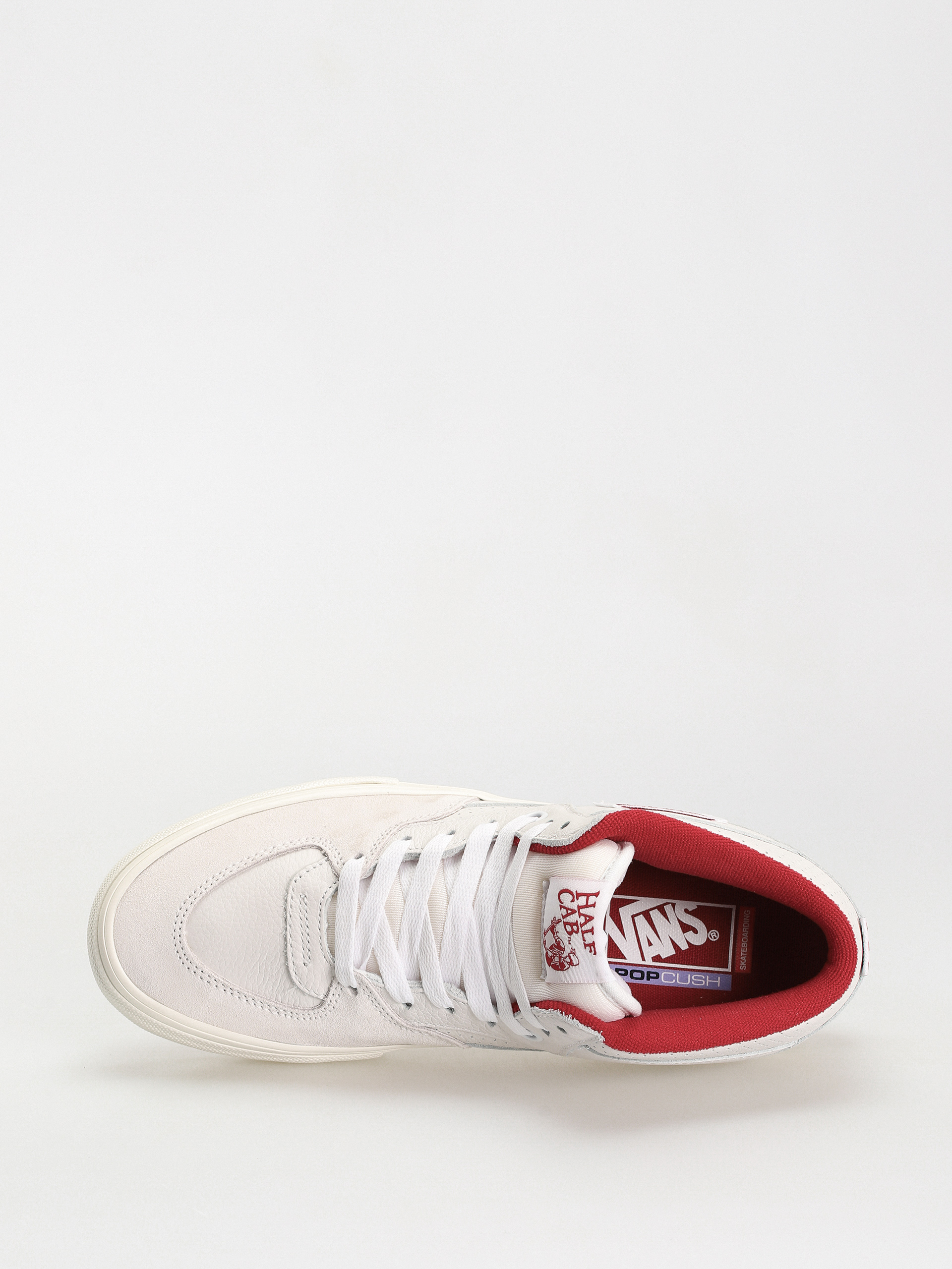 Vans Skate Half Cab Shoes (vintage sport white/red)