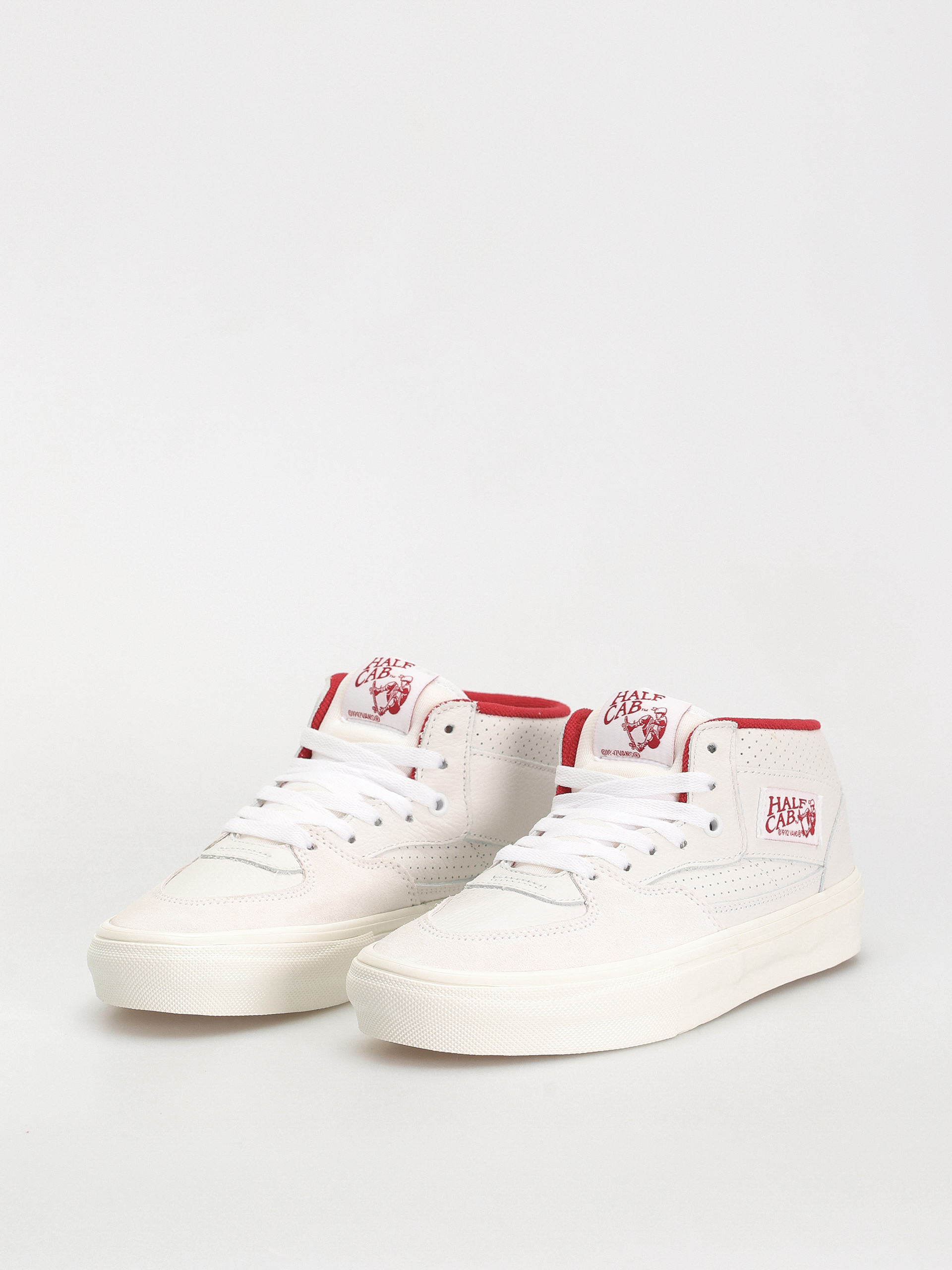 Vans Skate Half Cab Shoes (vintage sport white/red)