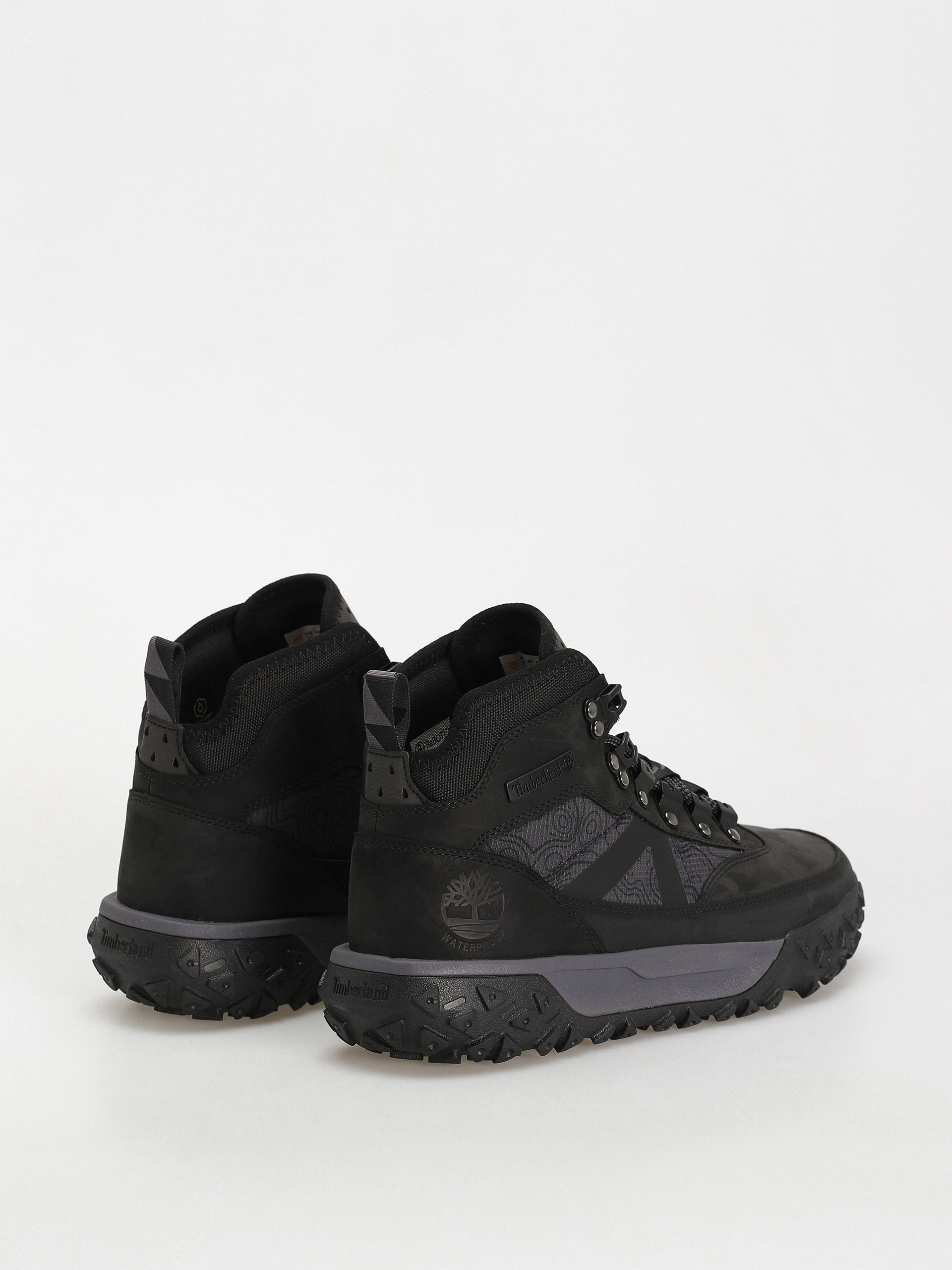 Timberland Gs Motion 6 Mid F/L Wp Shoes (black nubuck)
