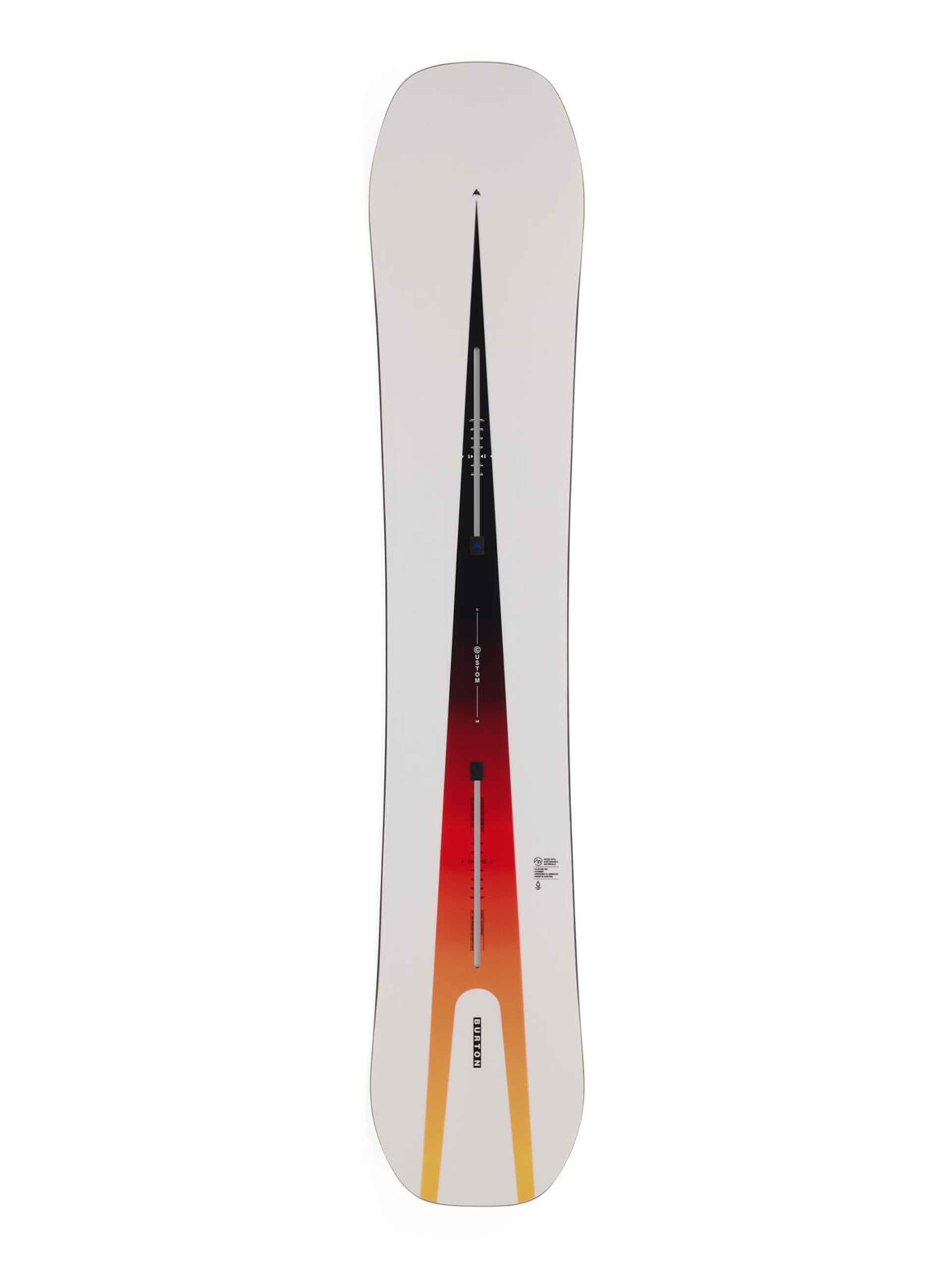 Burton Custom Snowboard - white, orange, multicolor