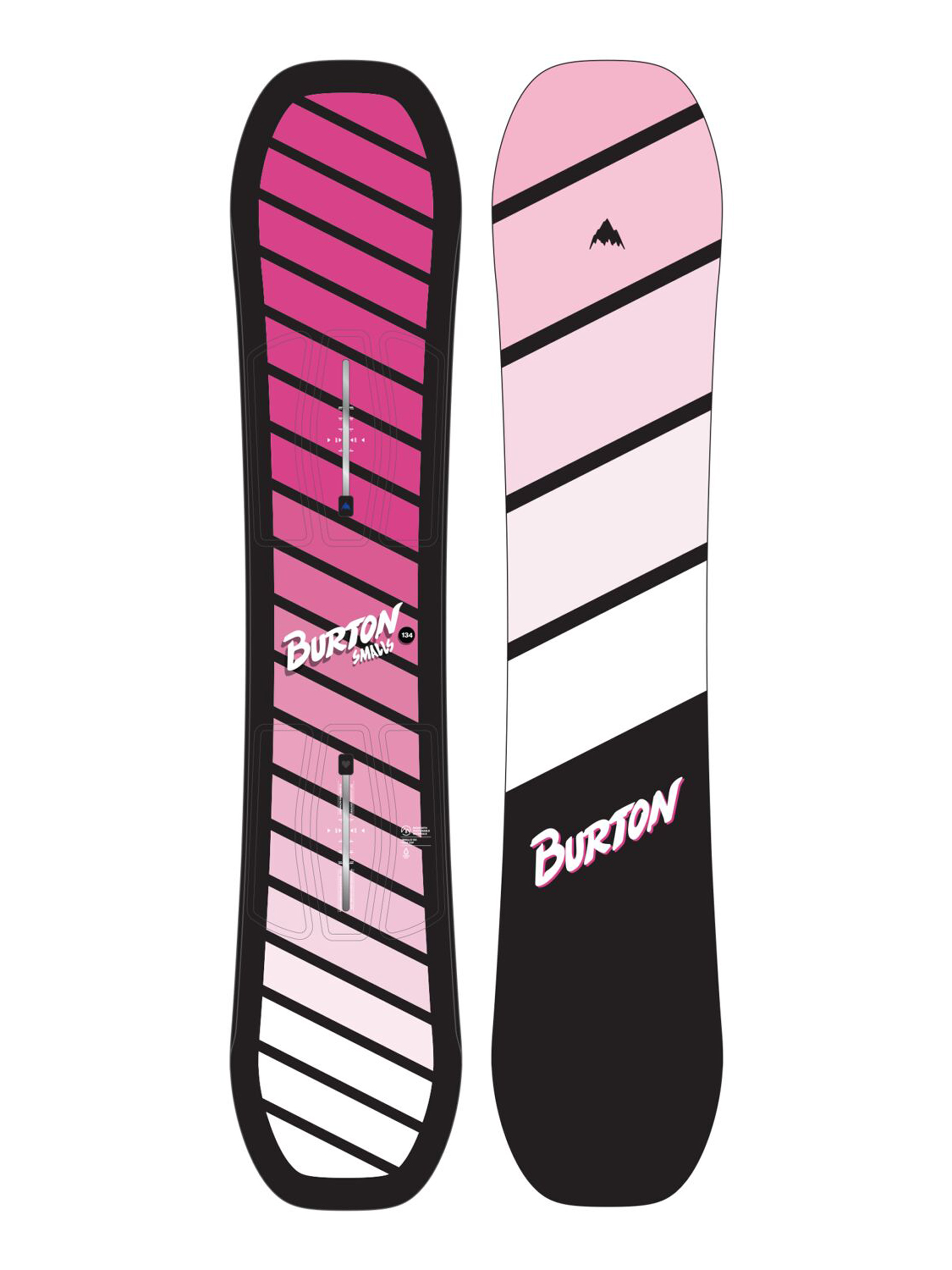 Burton Smalls JR Snowboard - black, pink, multicolor