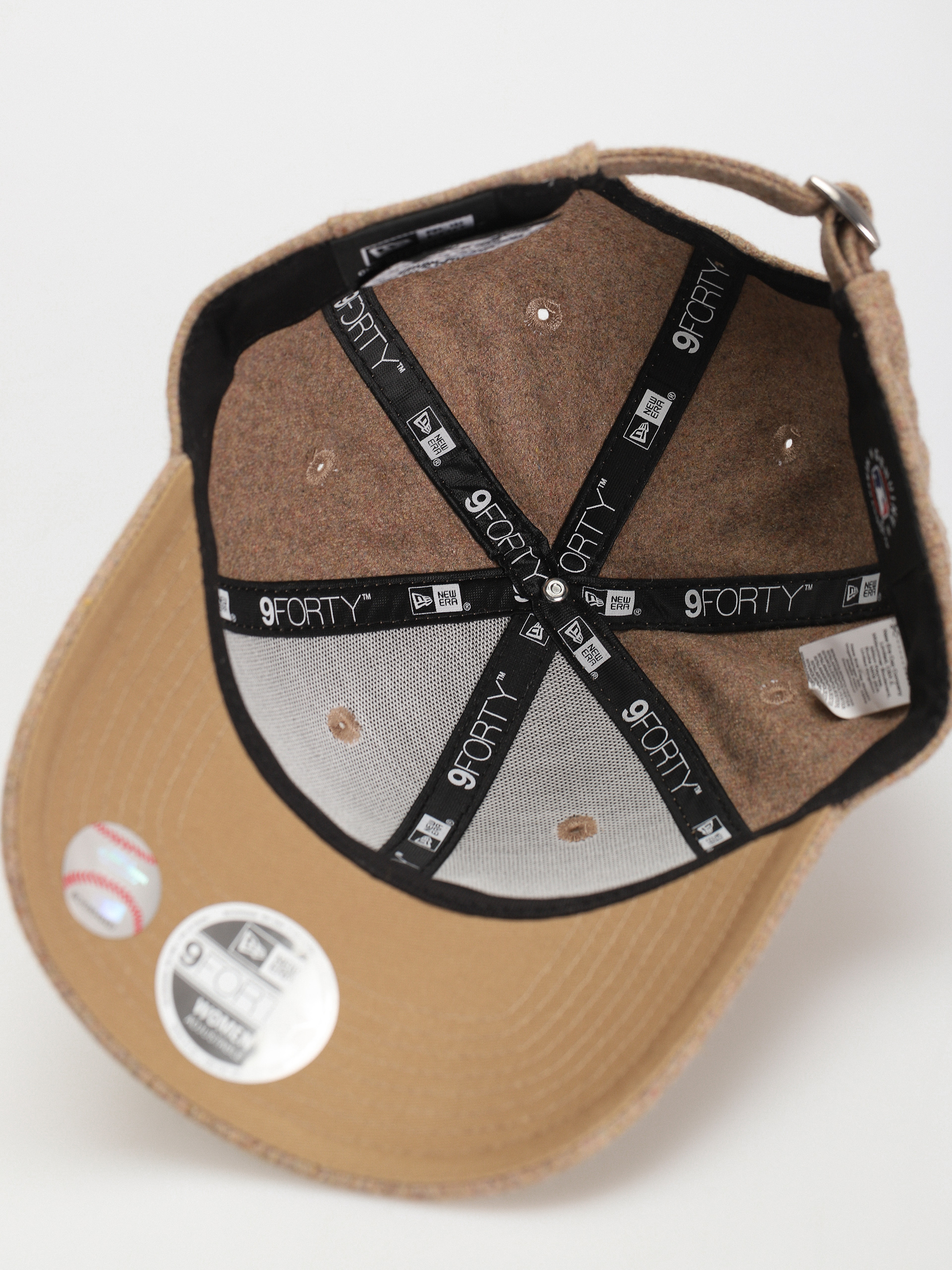 New Era Wool 9Forty New York Yankees Cap Wmn (camel/white)