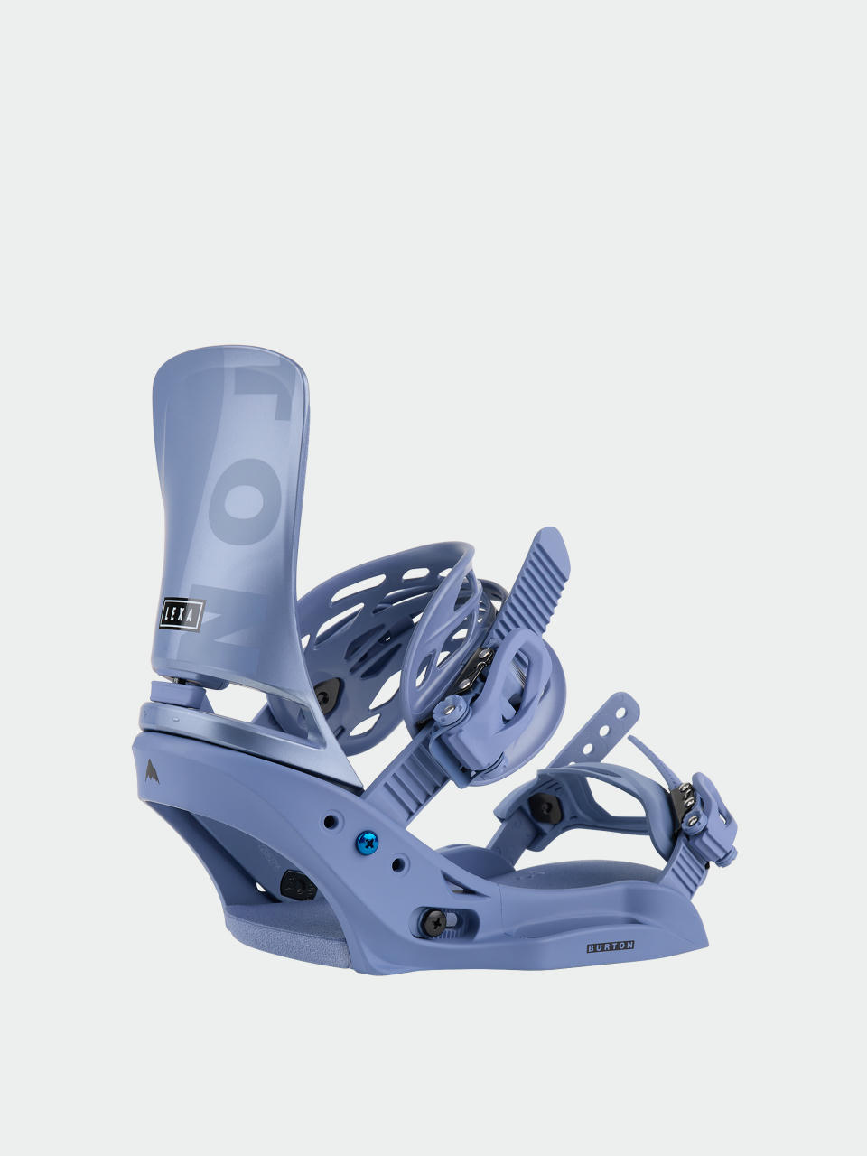 Womens Burton Lexa EST Snowboard bindings (slate blue/logo)