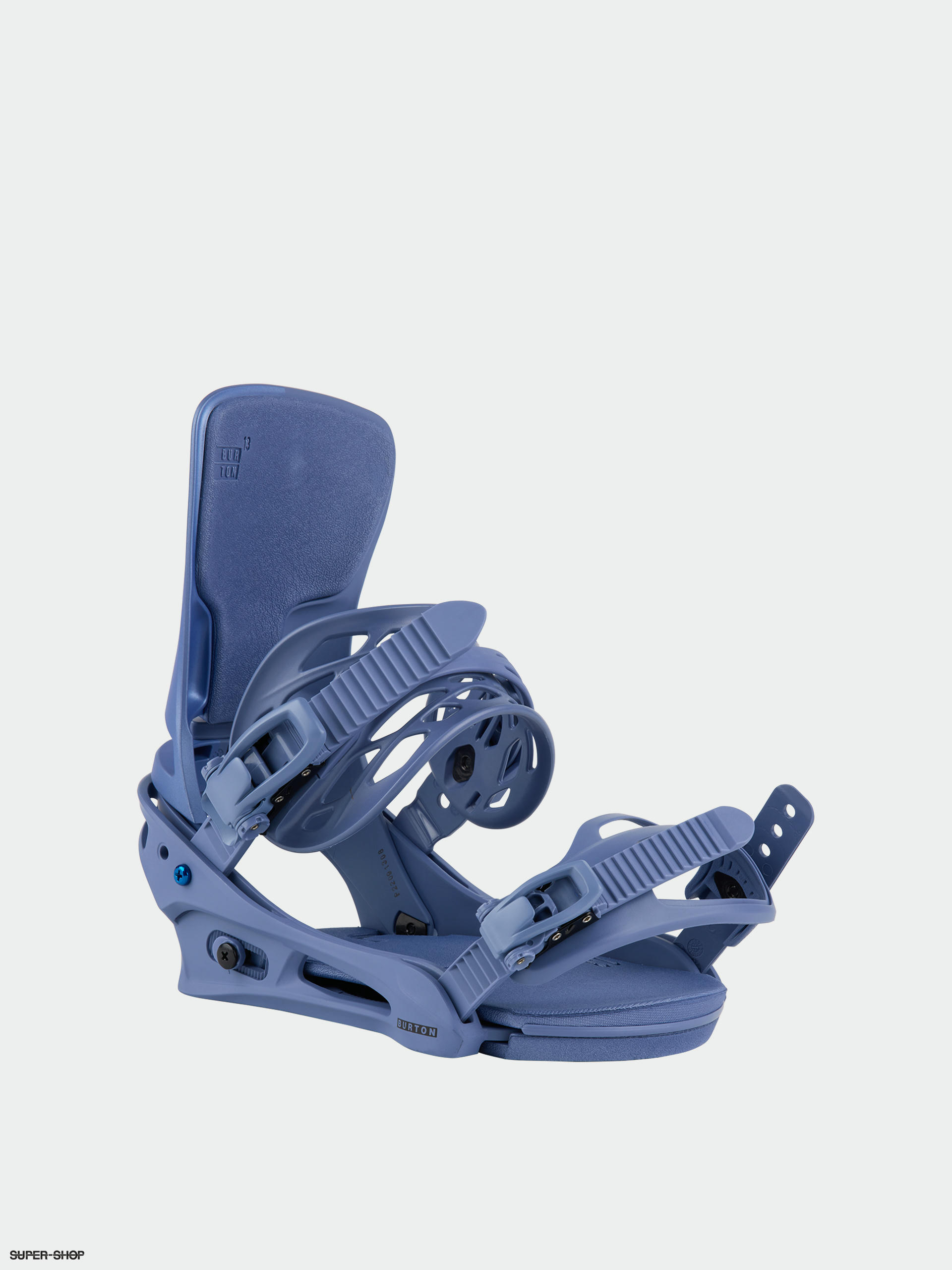 Mens Burton Cartel Reflex Snowboard bindings (slate blue/logo)