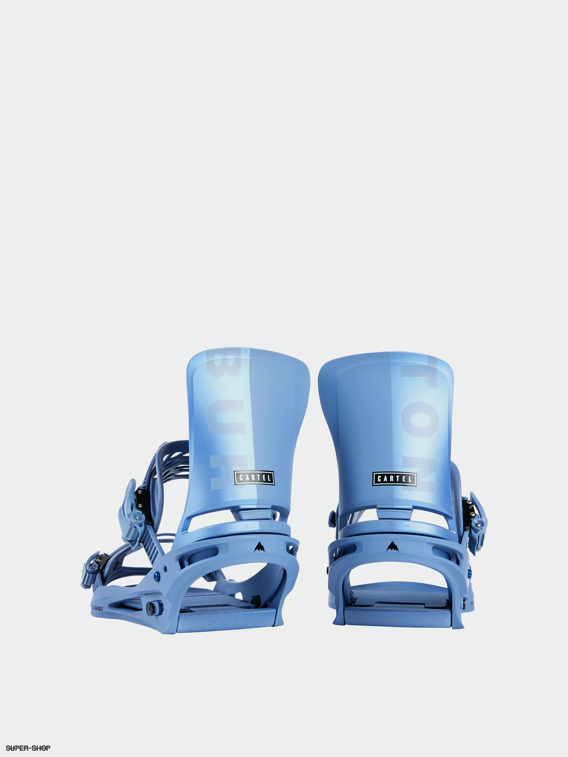 Burton Cartel Reflex Snowboard bindings slate blue logo