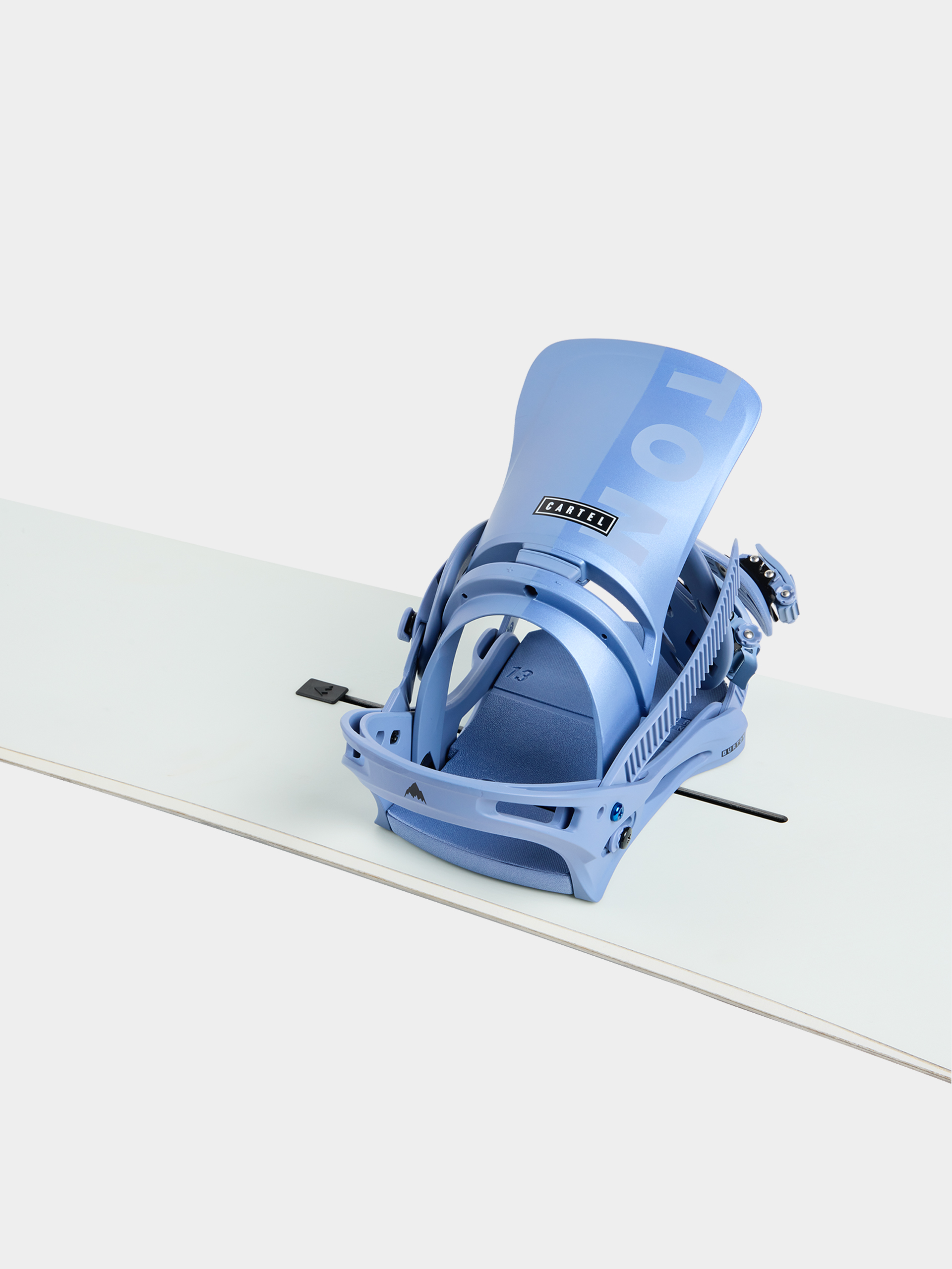 Mens Burton Cartel Reflex Snowboard bindings (slate blue/logo)