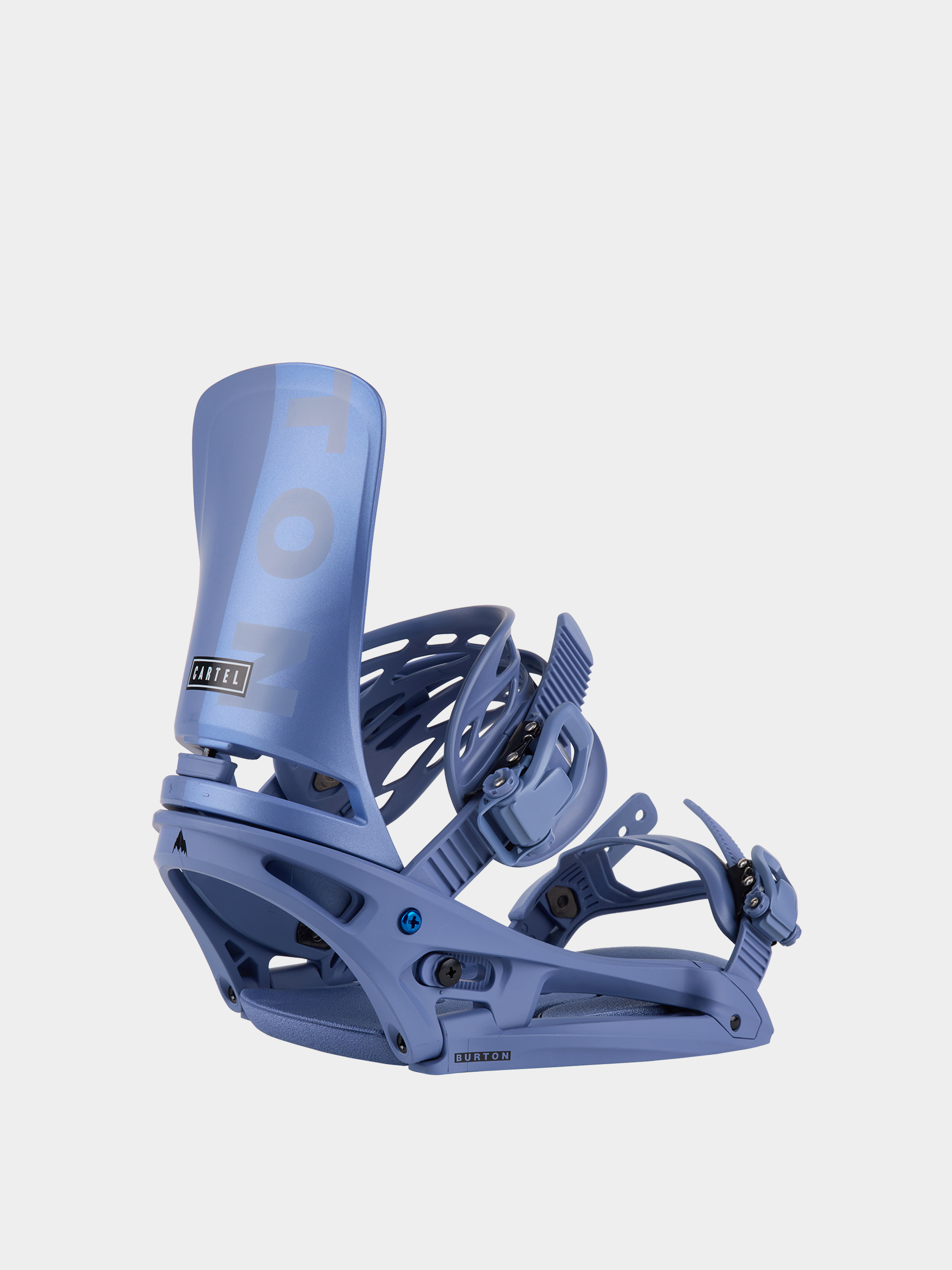 Mens Burton Cartel Est Snowboard bindings (slate blue/logo)