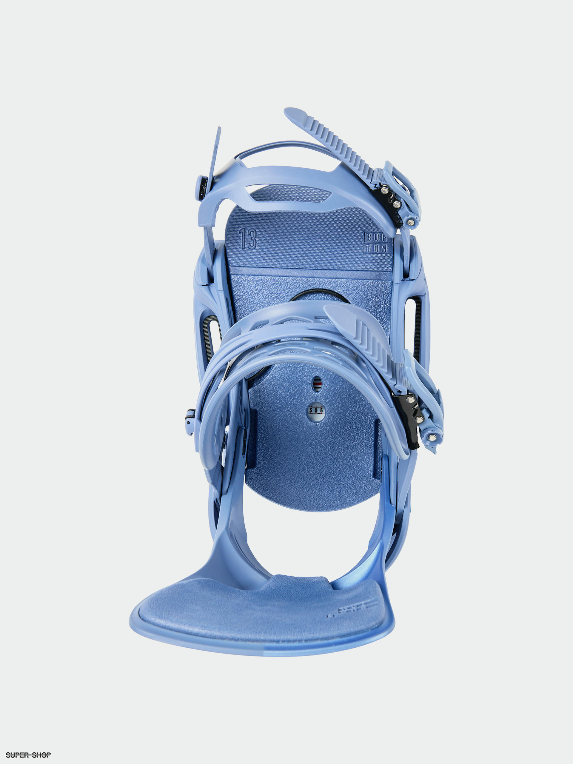 Burton Cartel Est Snowboard bindings slate blue logo