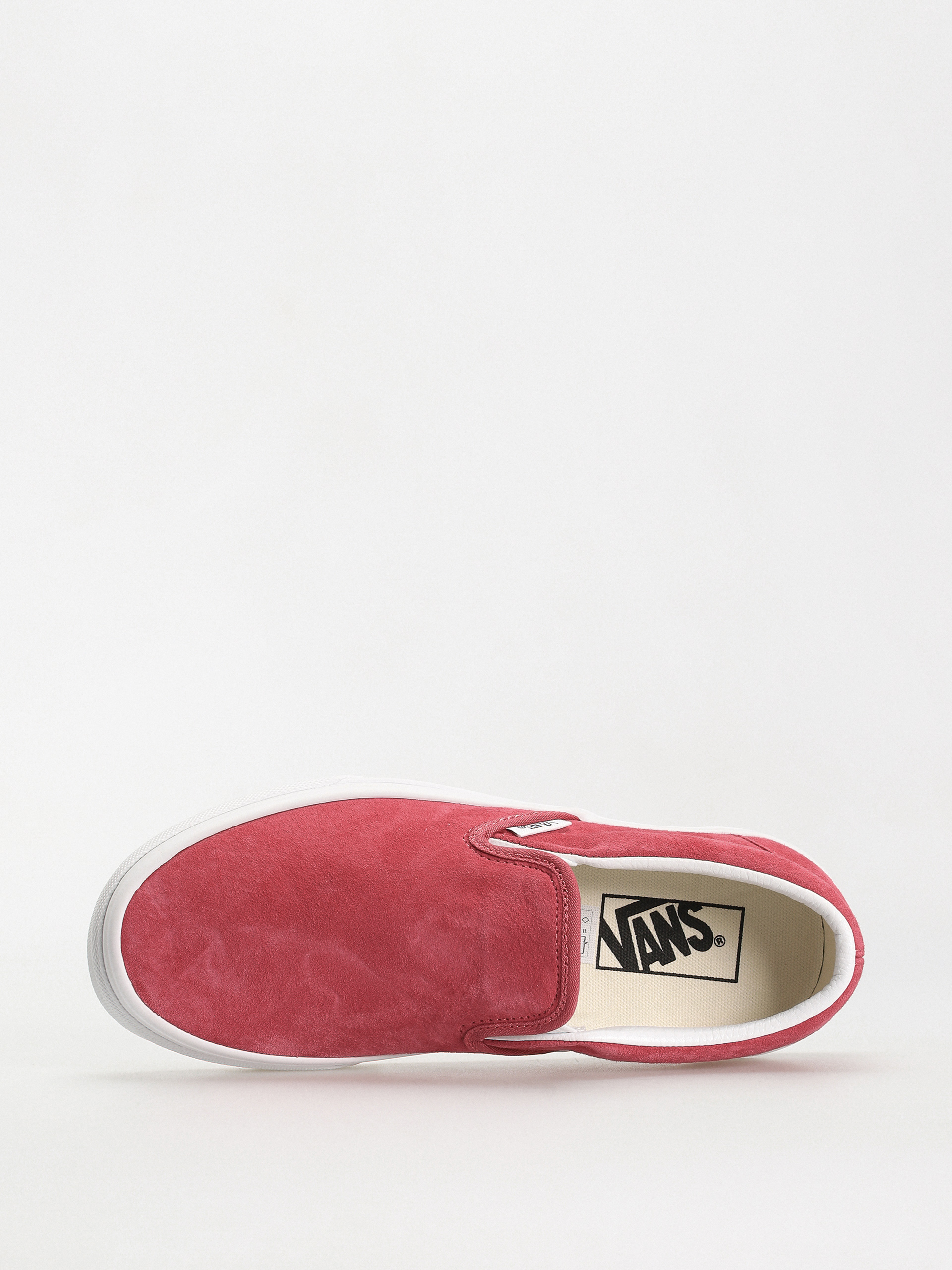 Vans classic slip outlet on pink suede