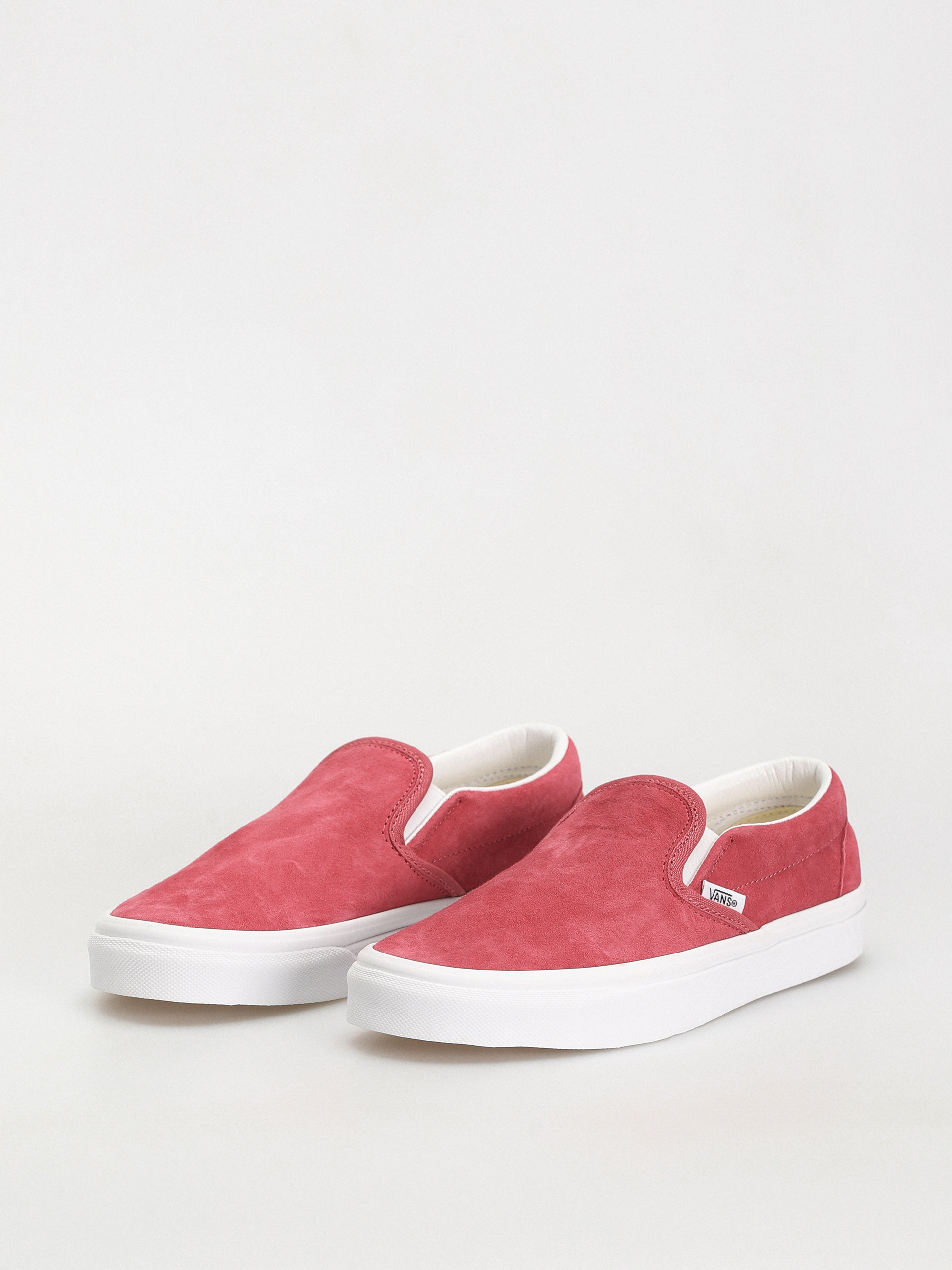 Vans Classic Slip On Shoes (pig suede holly berry)