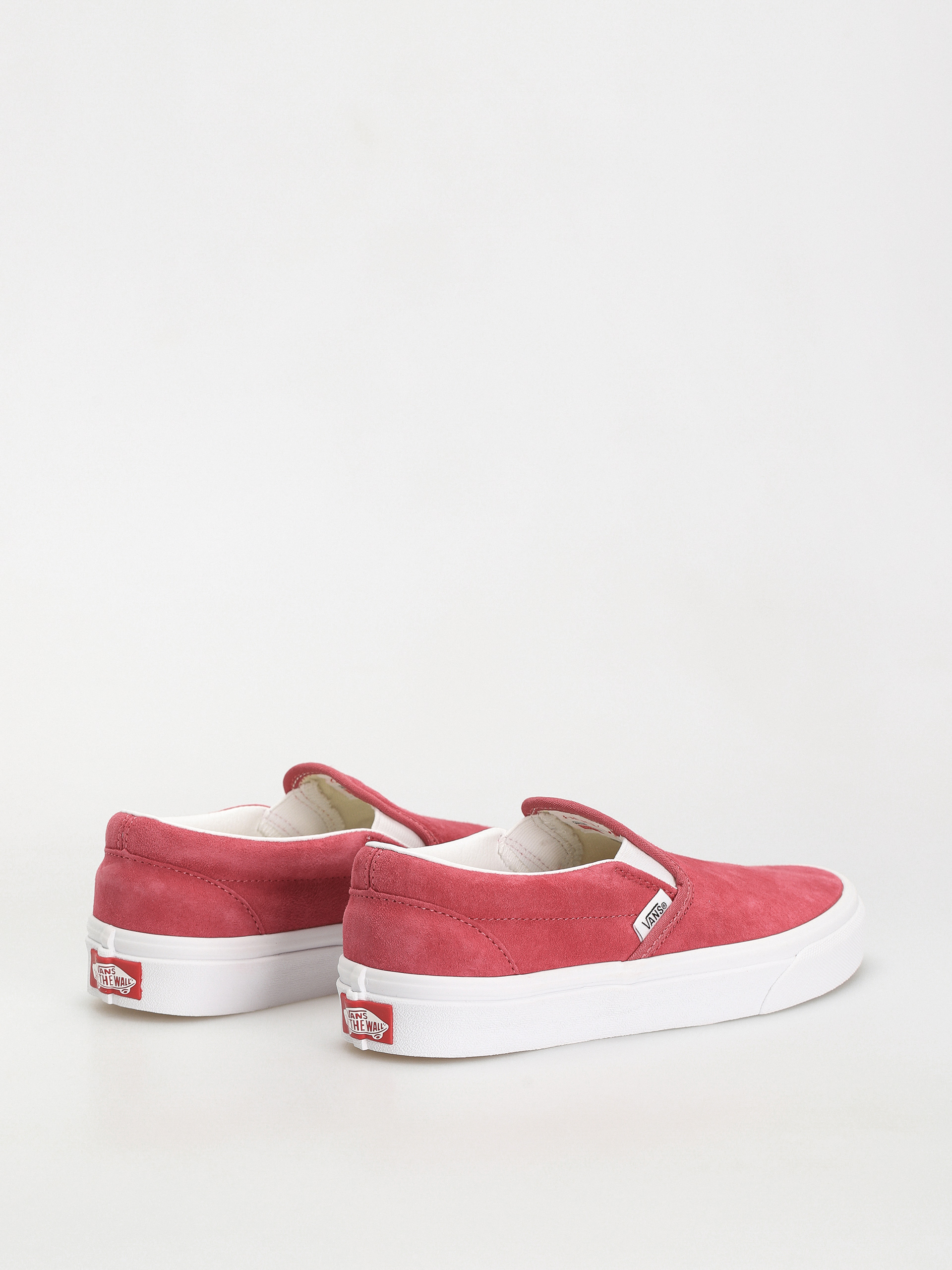 Vans Classic Slip On Shoes (pig suede holly berry)