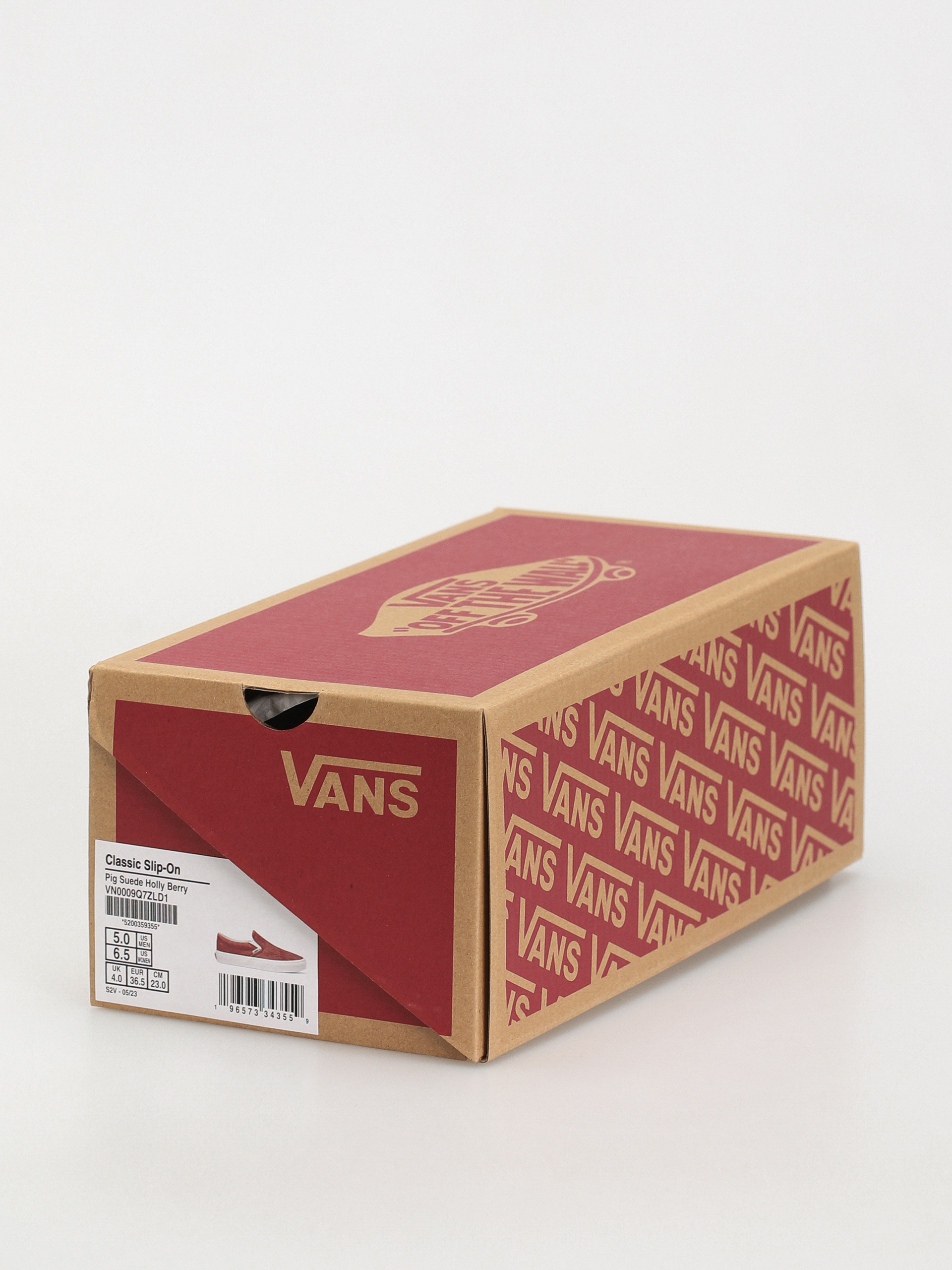 VANS★CLASSIC SLIP ON★PIG SUEDE★兼用★HOLLY BERRY New Vans Classic Slip-On Pig Suede Holly Berry Red Sneakers