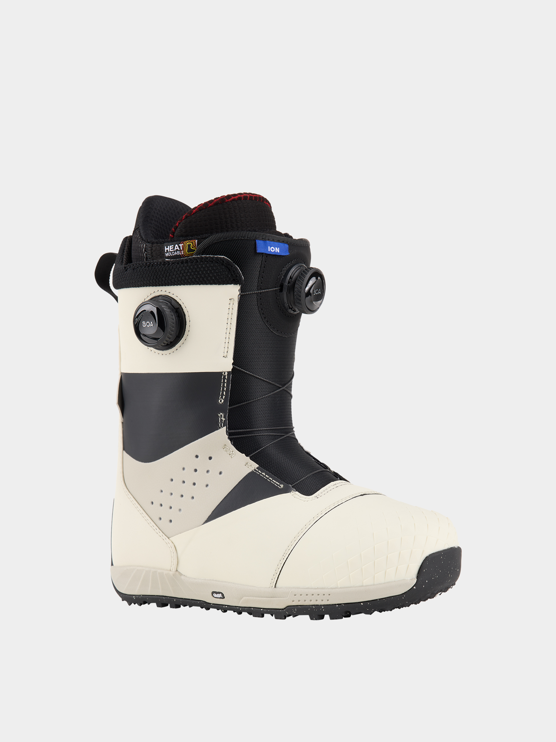 Mens Burton Ion Boa Snowboard boots (stout white/black)