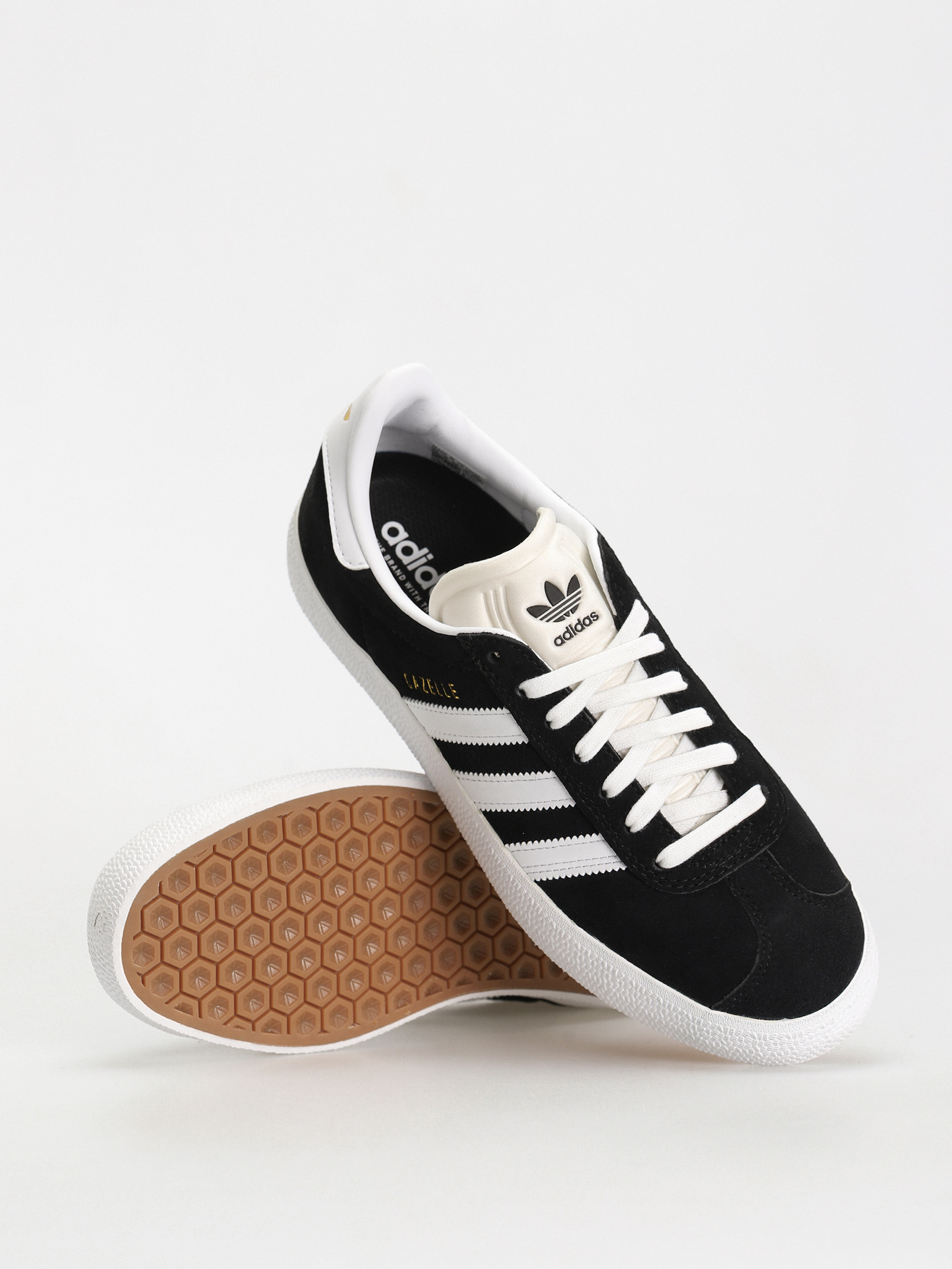 adidas Gazelle ADV Schuhe (core black/cloud white/gold metallic)