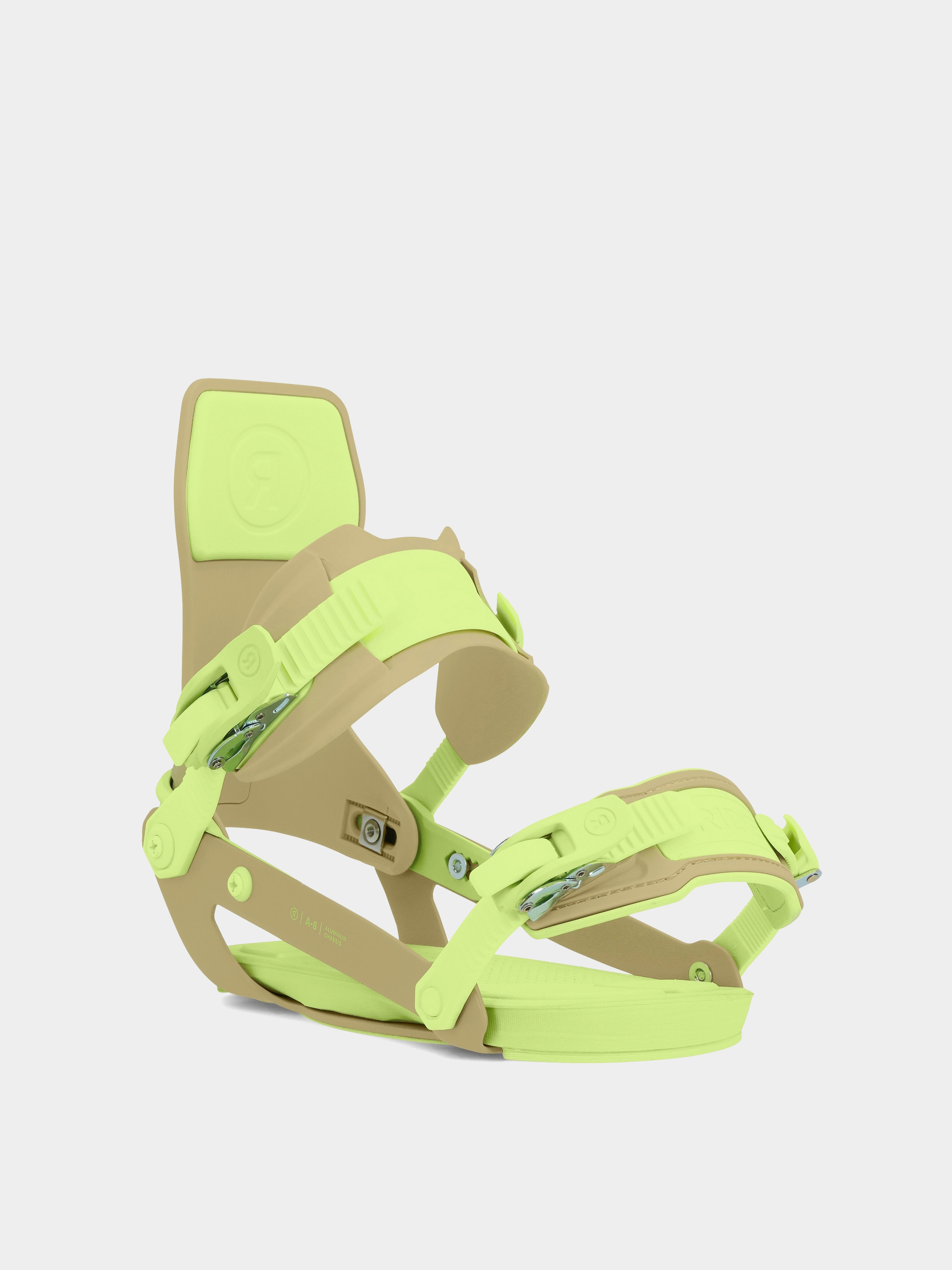 Mens Ride A-6 Snowboard bindings (olive/lime)