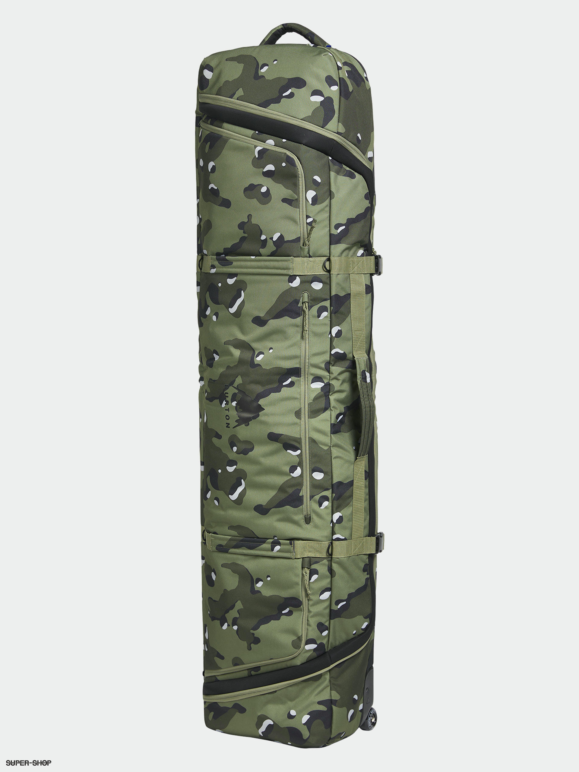 Burton Wheelie Flight Attendant Ski bag forest moss cookie camo