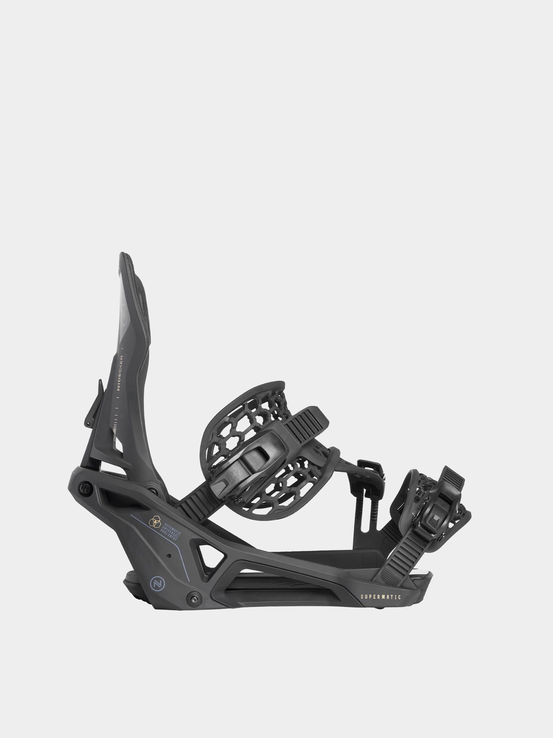 Herren Nidecker Supermatic Snowboardbindung (black)