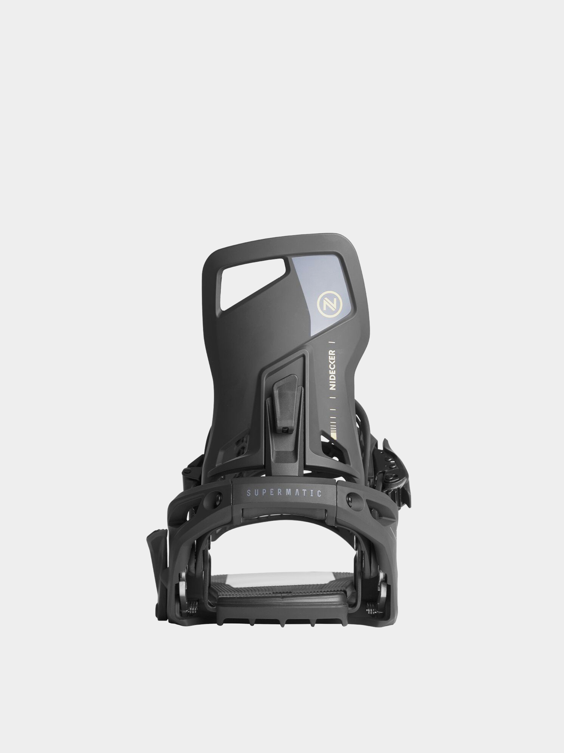 Mens Nidecker Supermatic Snowboard bindings (black)