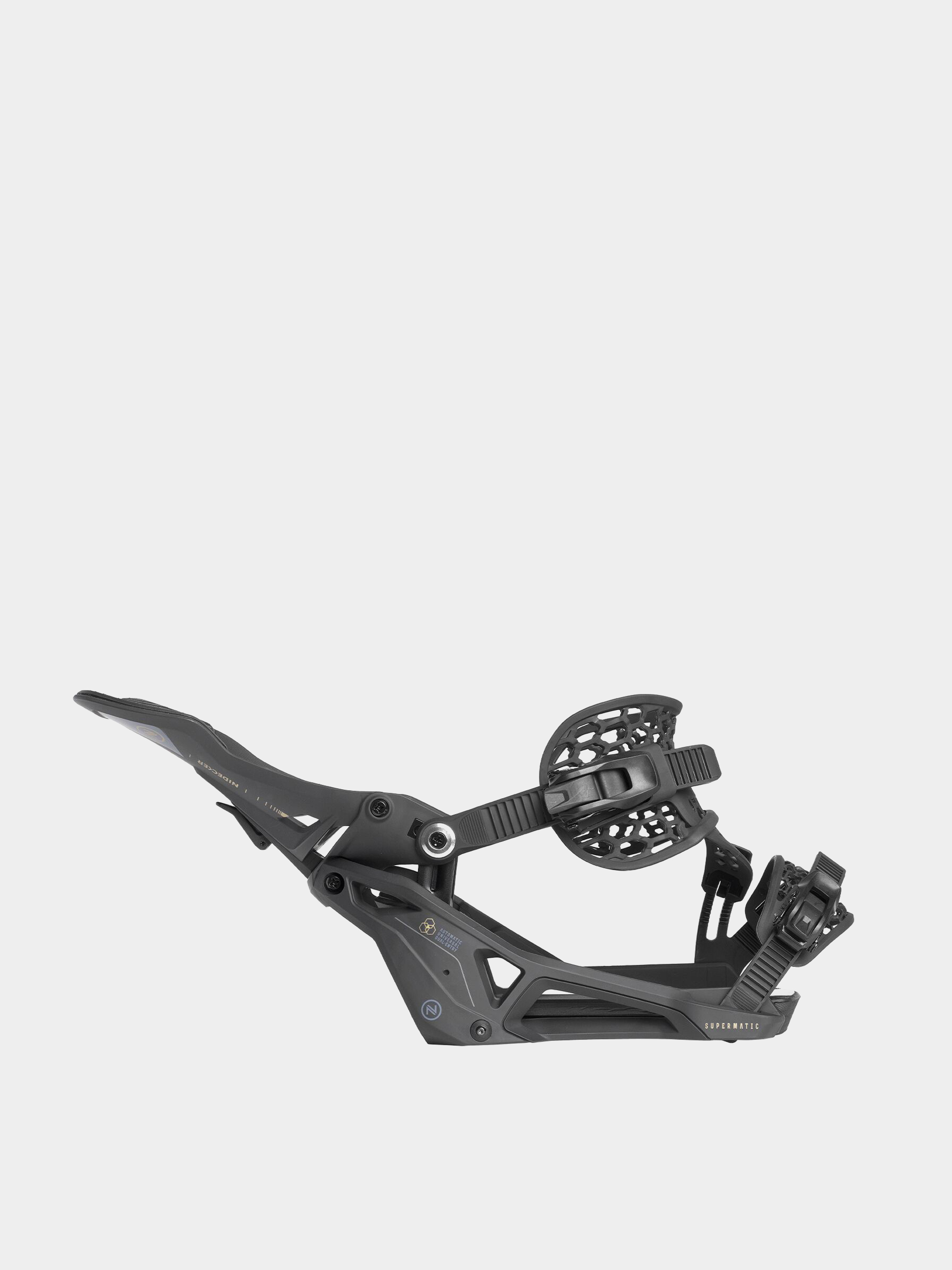 Mens Nidecker Supermatic Snowboard bindings (black)