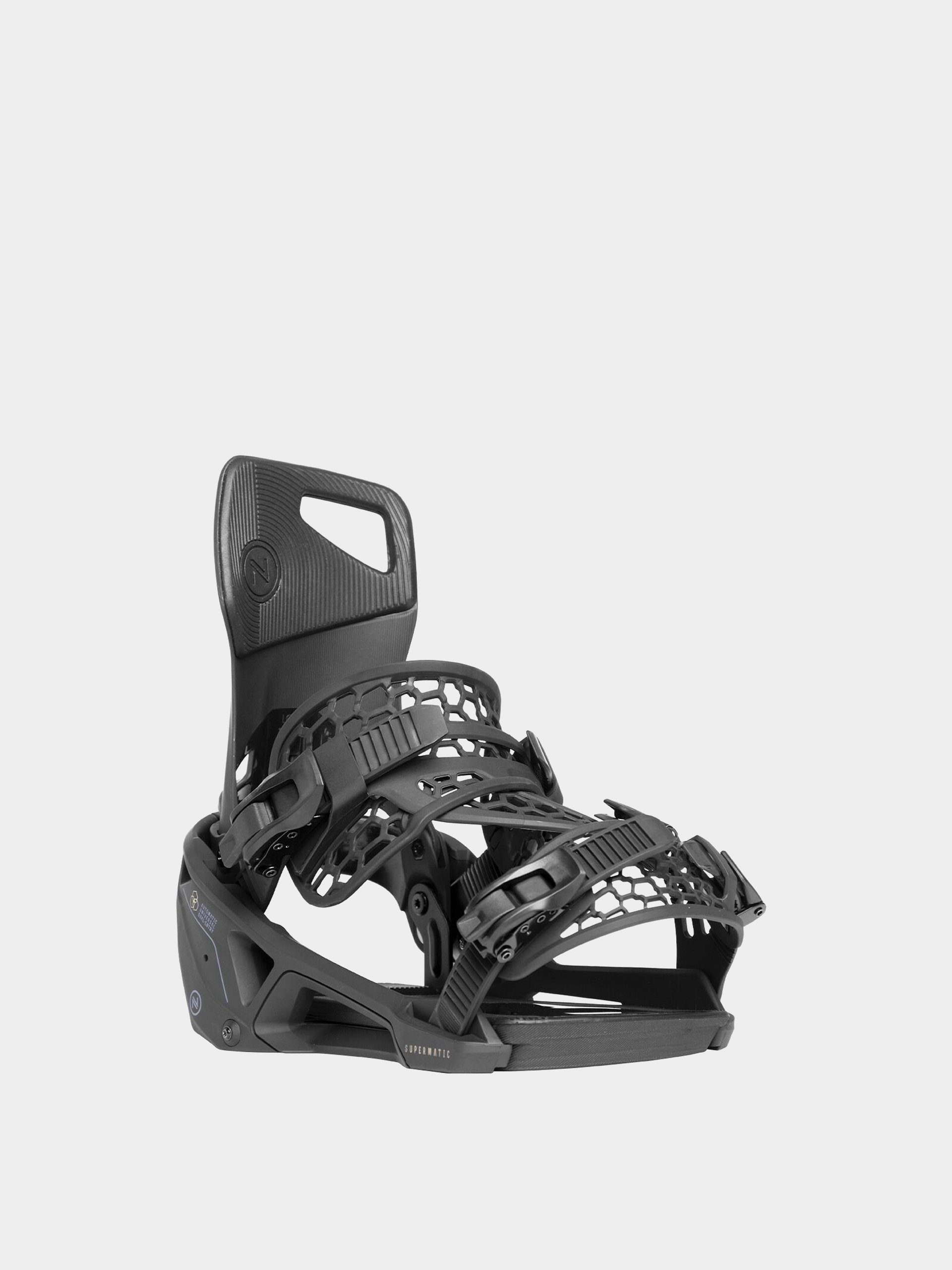 Mens Nidecker Supermatic Snowboard bindings (black)