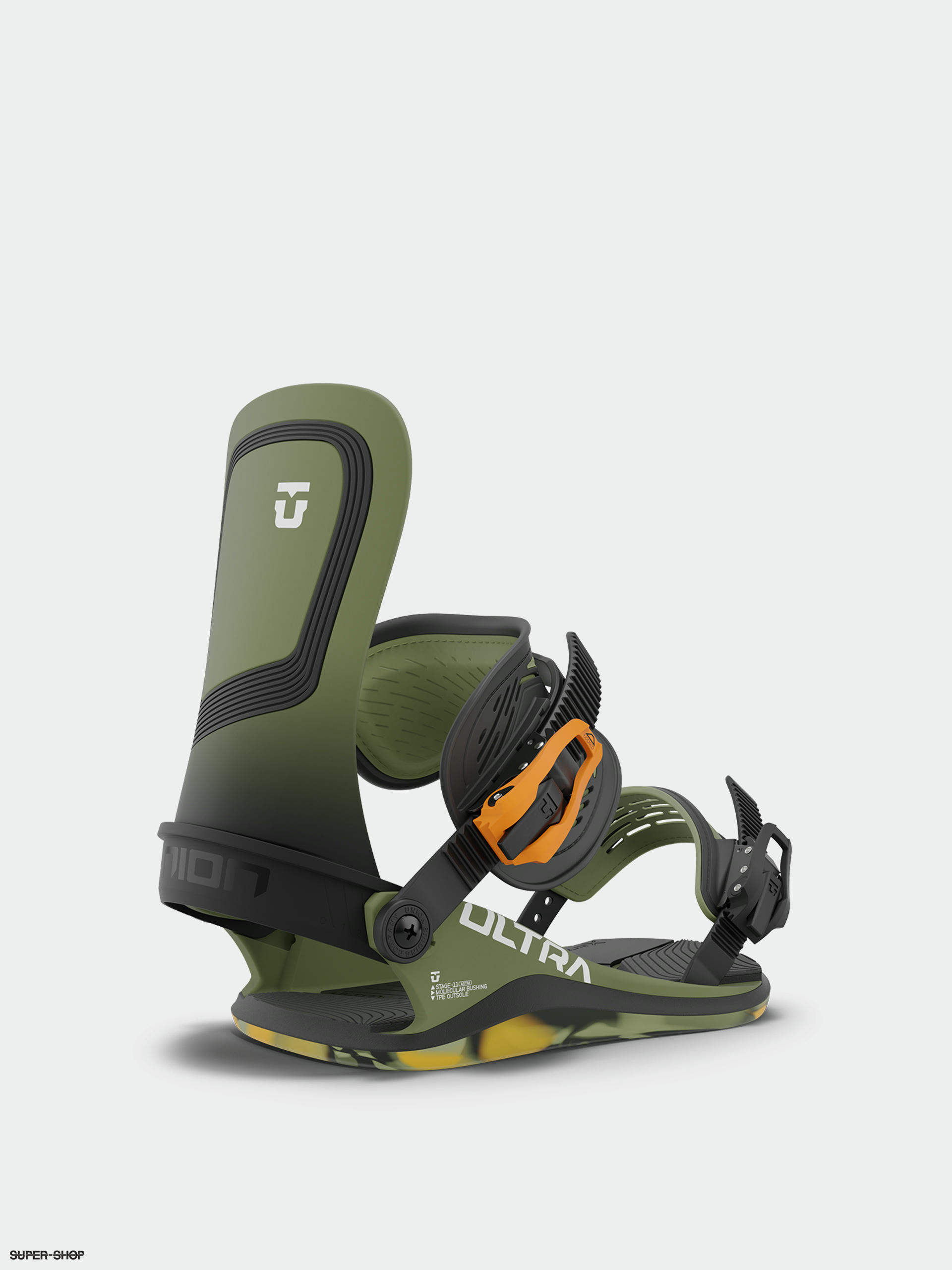 Union Ultra Snowboard bindings army green