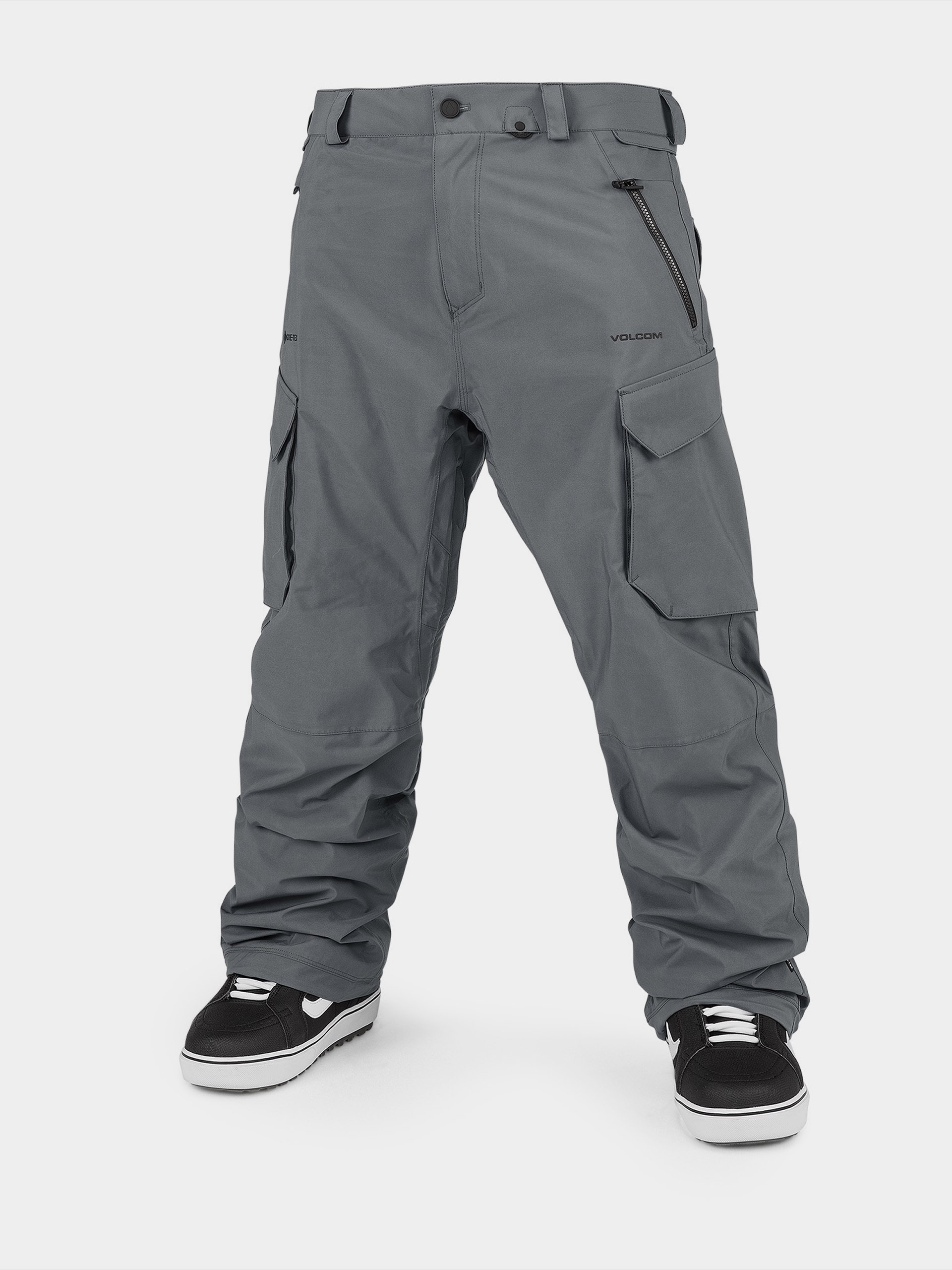 Mens Volcom Stone Stretch Gore Tex Snowboard pants (dark grey)